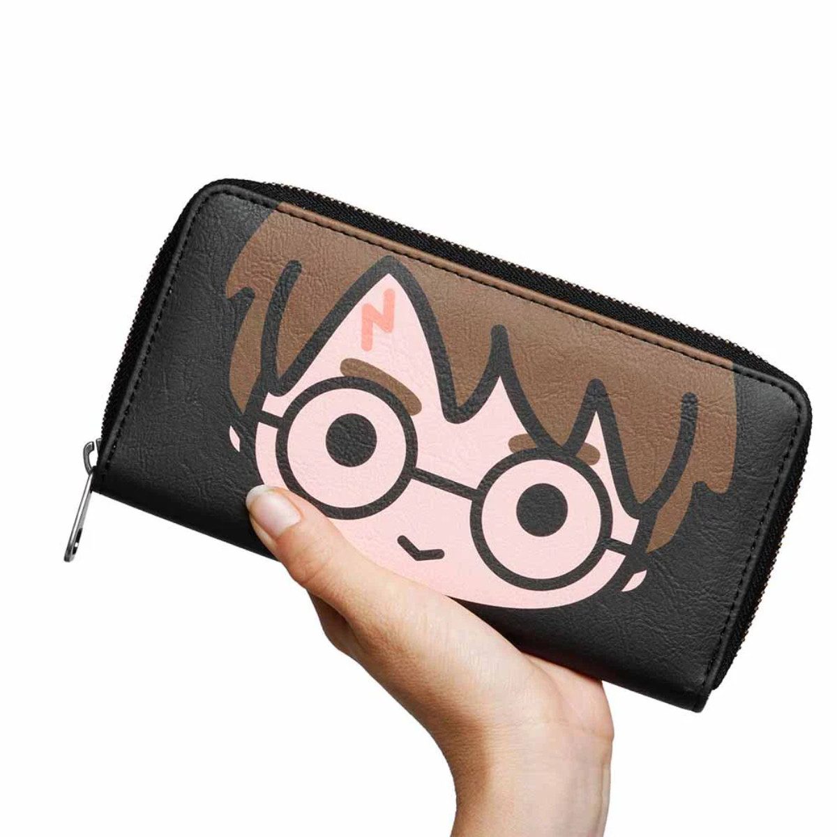 Harry Potter Geldbörse Chibi Portemonnaie braun mit 12 Kartenfächern und Münzfach (1-tlg)