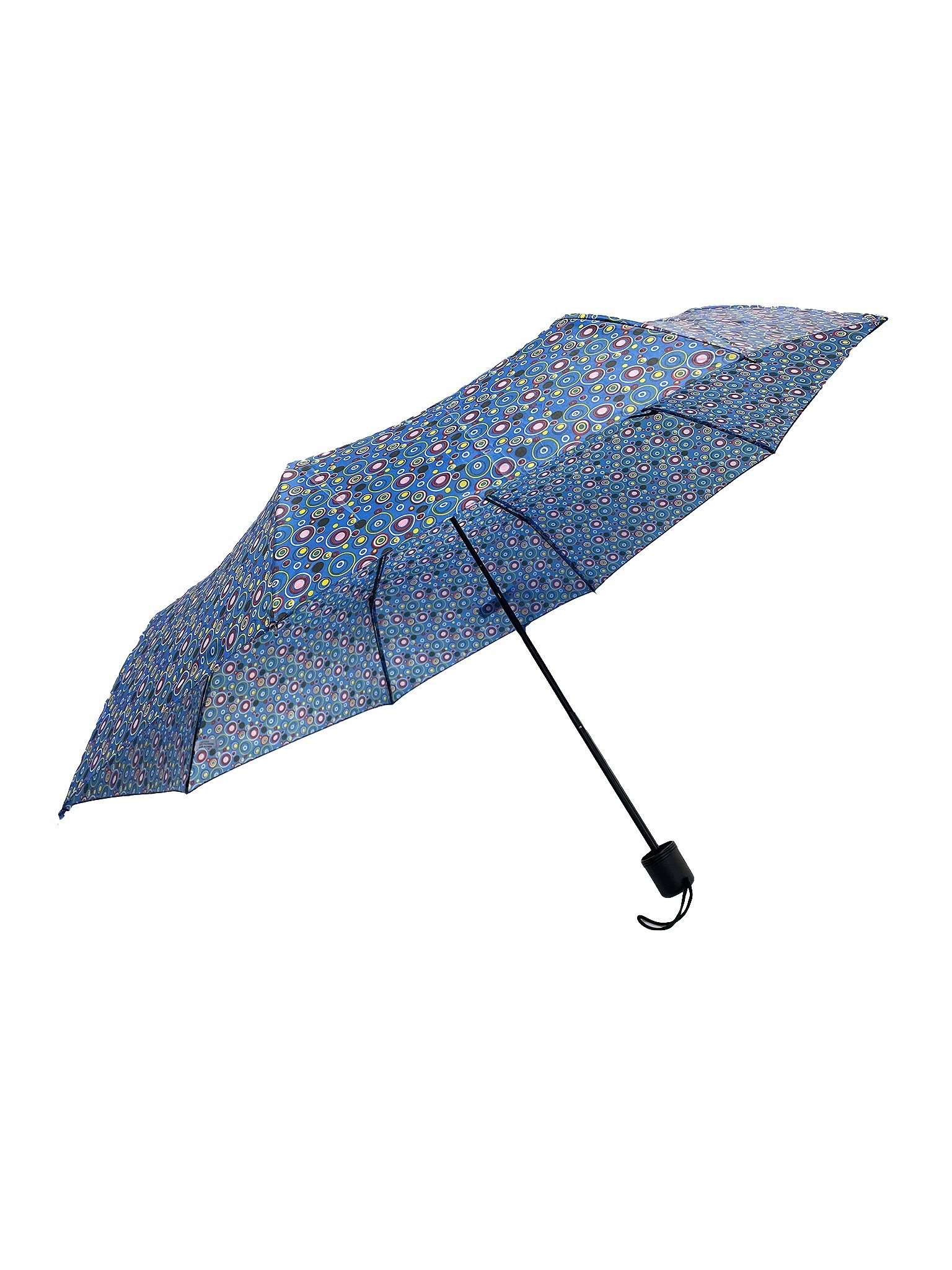 ANELY Taschenregenschirm Kleiner Regenschirm Paris Gemustert Taschenschirm, 6746 in Blau-Grün