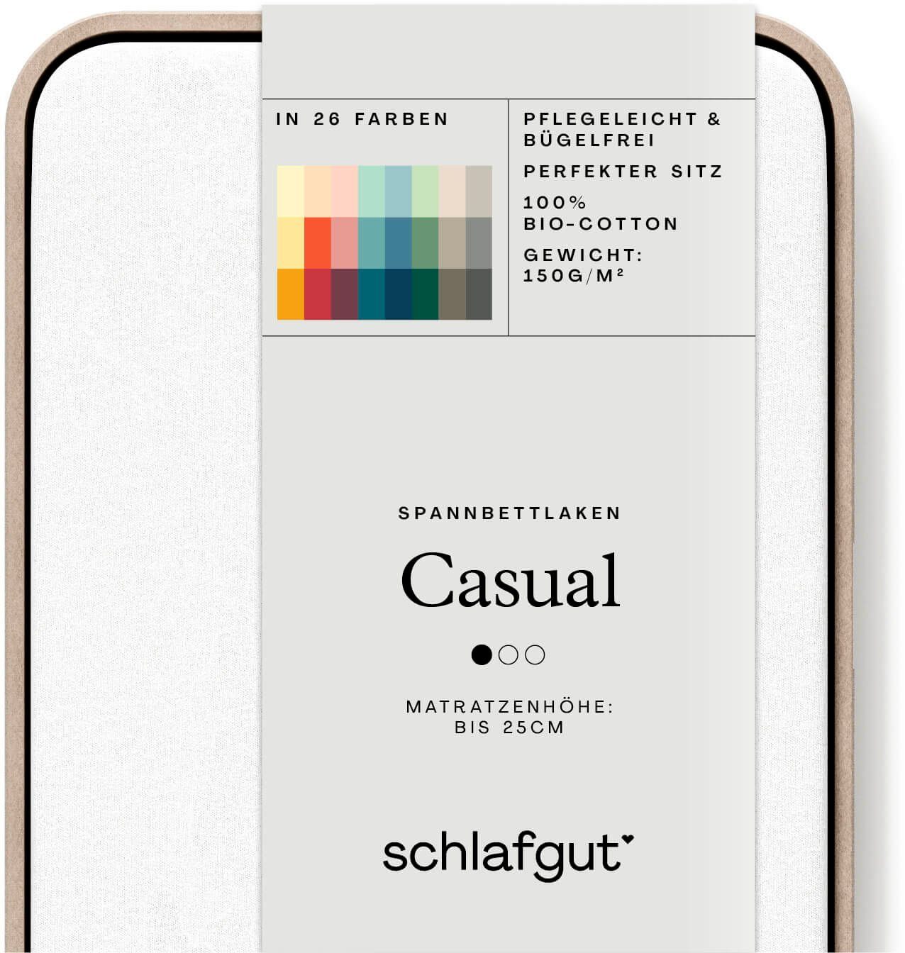 Schlafgut Spannbettlaken CASUAL u.a. in Gr. günstig online kaufen