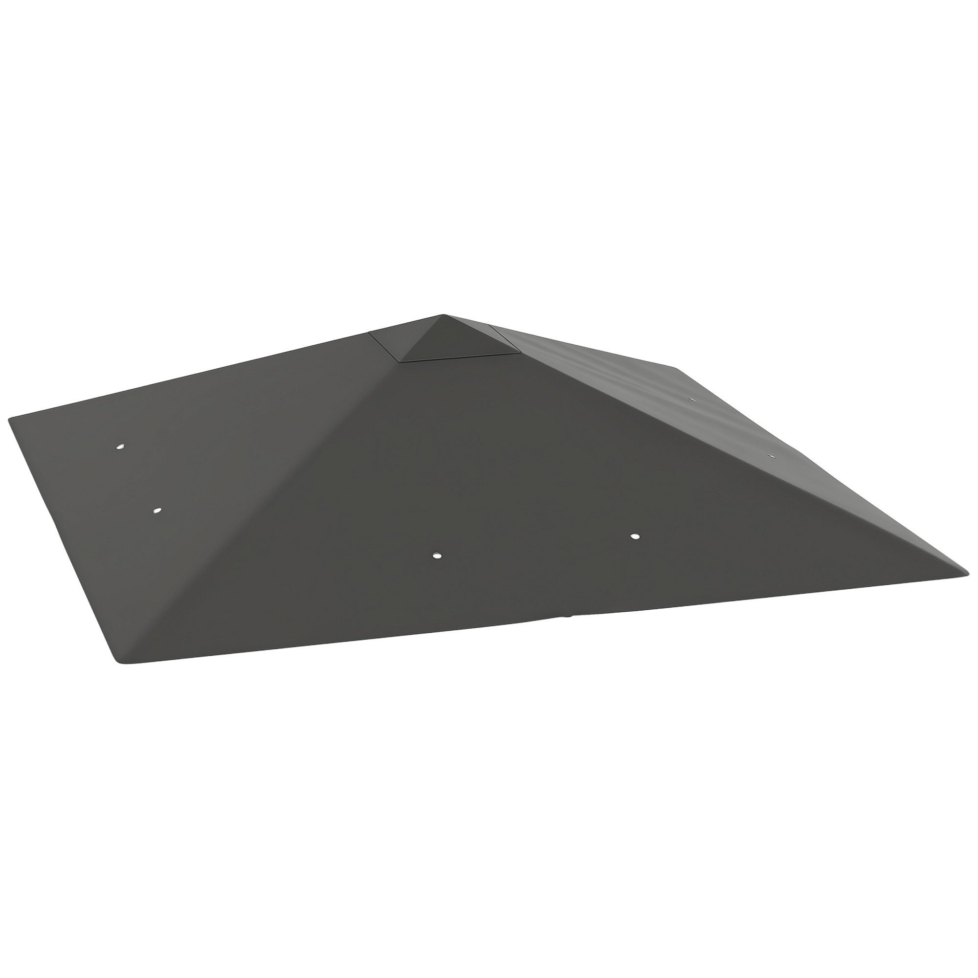 Outsunny Pavillon-Ersatzdach UPF30+, 370 g/m², 298.0 x 298.0 cm (wasserabweisend Pavillondach, Ersatzbezug), aus Oxford-Stoff, 370 g,m², Grau
