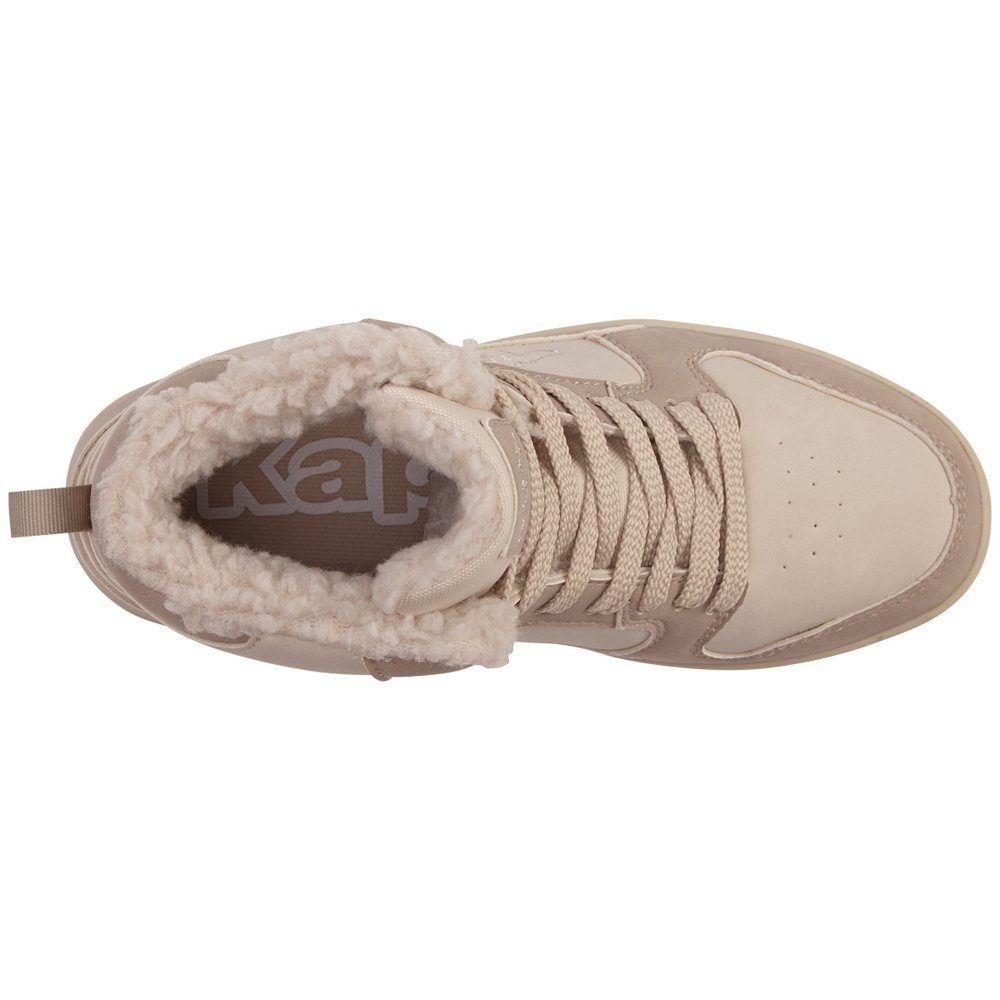 Kappa Sneaker - mit kuschelig-wärmender offwhite-beige Innenausstattung