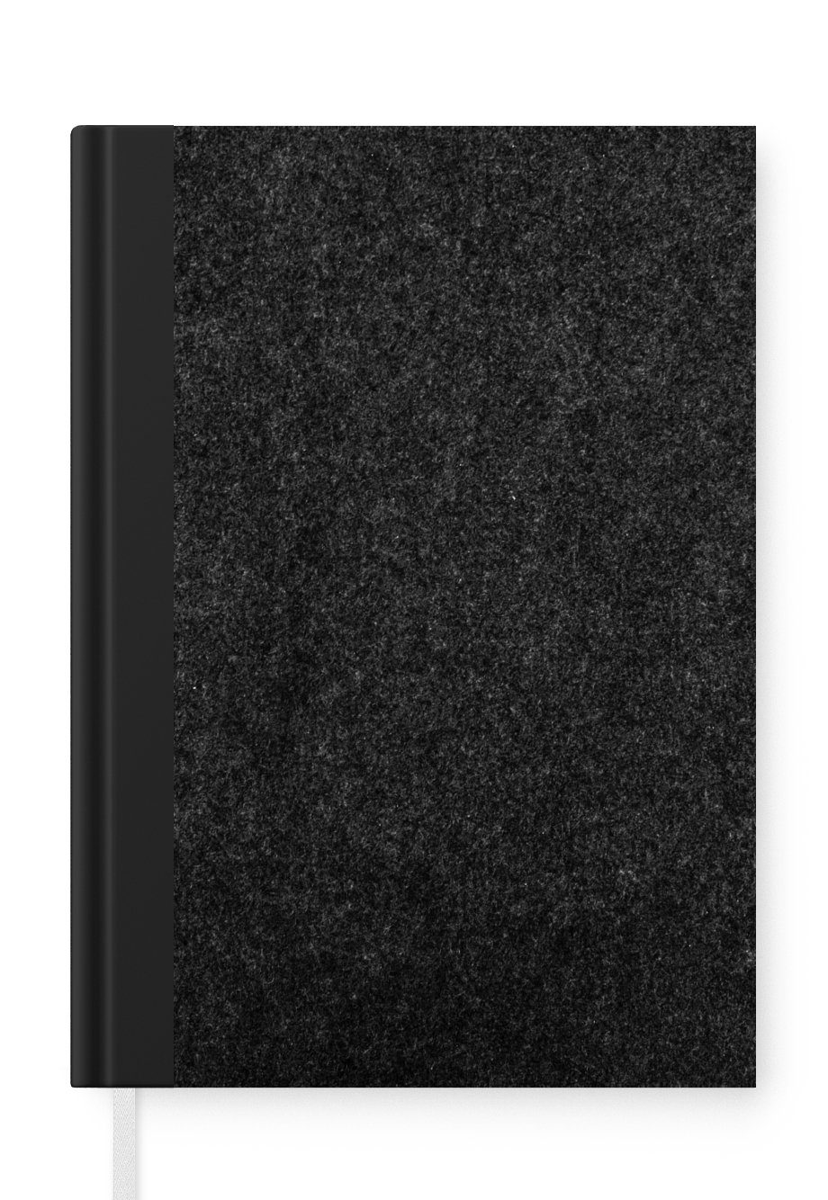 MuchoWow Notizbuch Schwarz - Granit - Design - Stein, Journal, Merkzettel, Tagebuch, Notizheft, A5, 98 Seiten, Haushaltsbuch