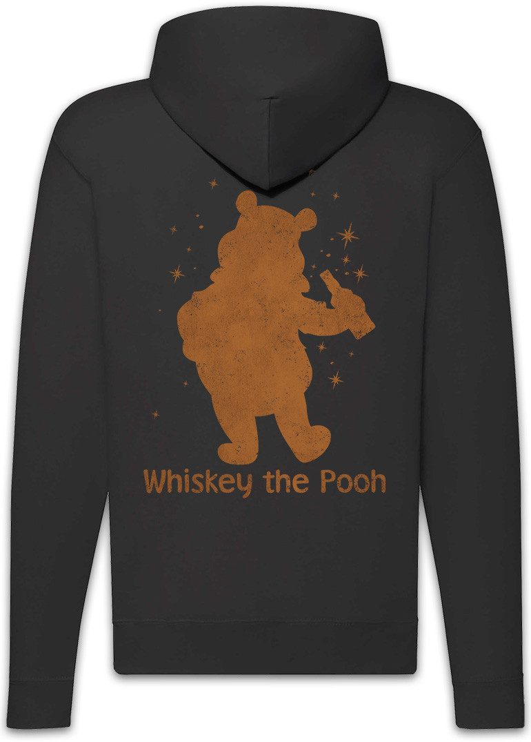 Urban Backwoods Sweatjacke Whiskey the Pooh Zipper Hoodie Costume Karneval Kostüm Alkohol (1-tlg) Carnival Beer Drunk Party