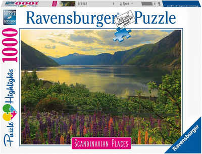 Ravensburger Puzzle Fjord in Norwegen, 1000 Puzzleteile, Made in Germany, FSC® - schützt Wald - weltweit