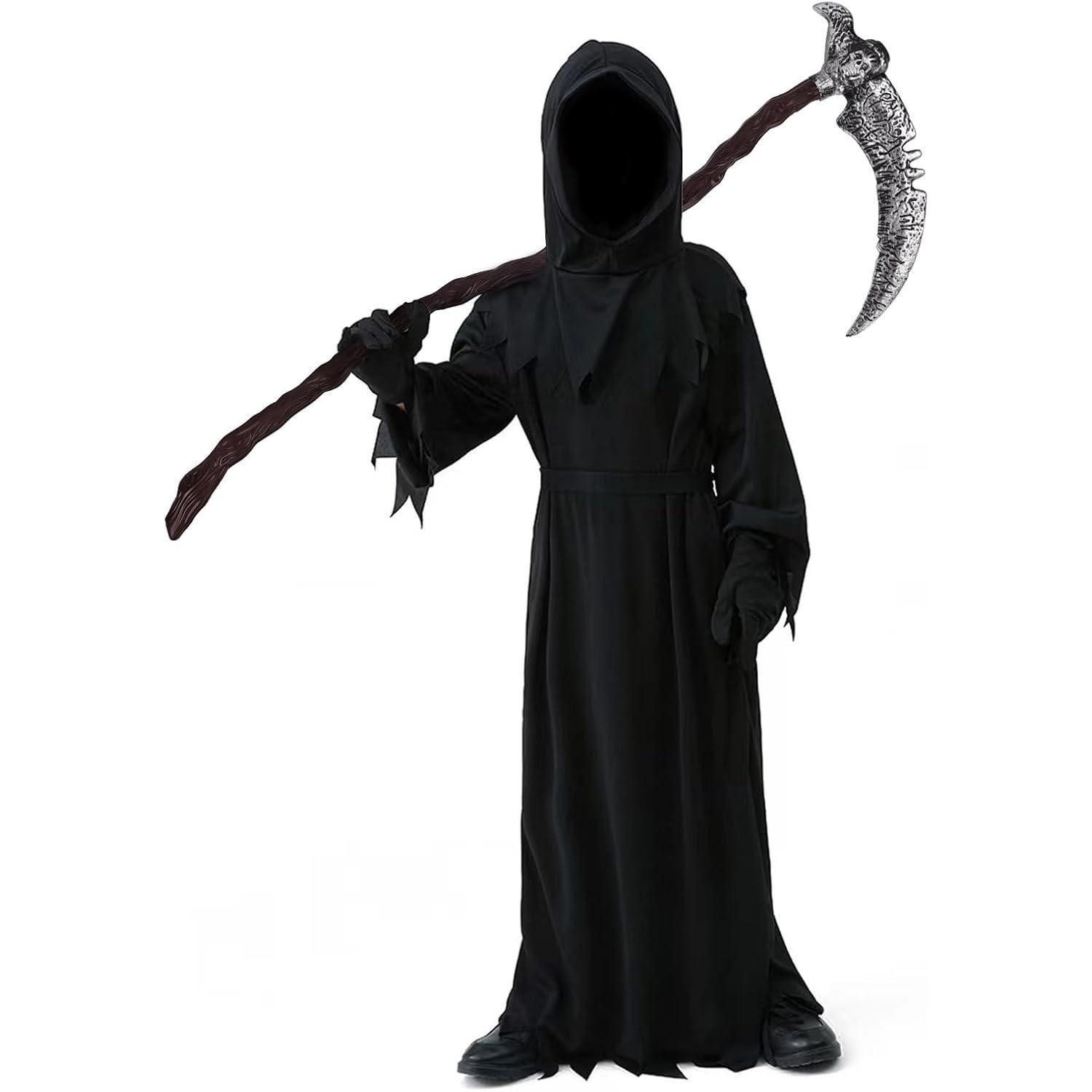 LuxusKollektion Monster-Kostüm Kostüm Sensenmann Kinder Schwarz Sense XL2:12–15 Jahre