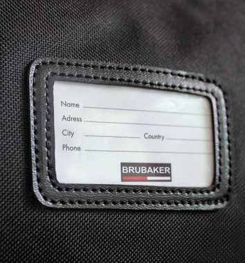 BRUBAKER Skitasche Carver Pro Ski Tasche "Grenoble" Schwarz (Skibag für Skier und Skistöcke, 1-tlg., reißfest und schnittfest), gepolsterter Skisack mit Zipperverschluss