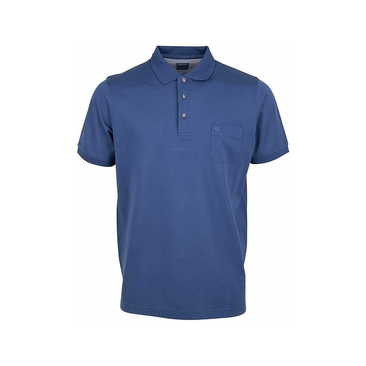 OLYMP T-Shirt blau Modern fit (1-tlg) 96 indigo