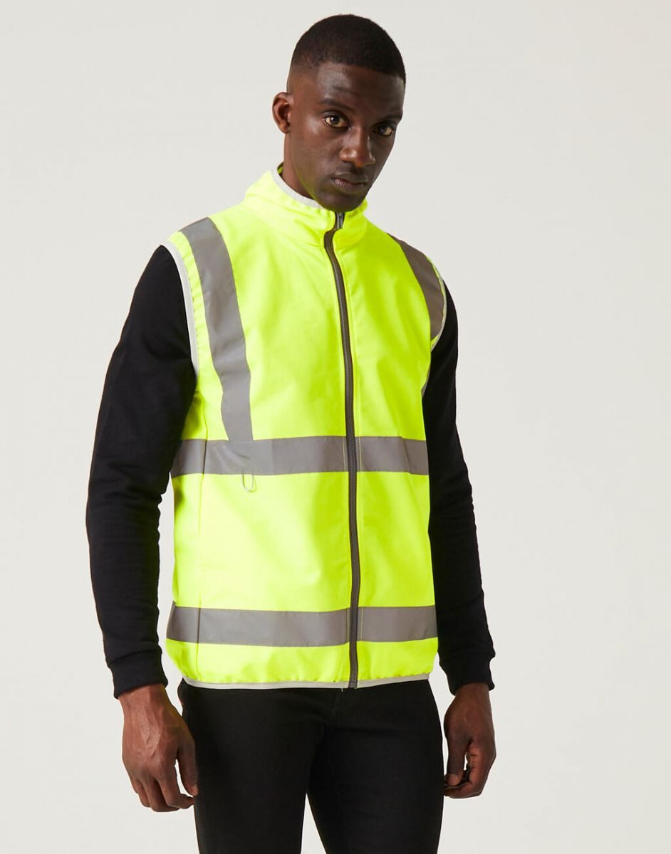 Regatta Professional Arbeitsweste Pro Hi-Vis Full Zip Gilet Arbeitsweste – Bild 4 von 5