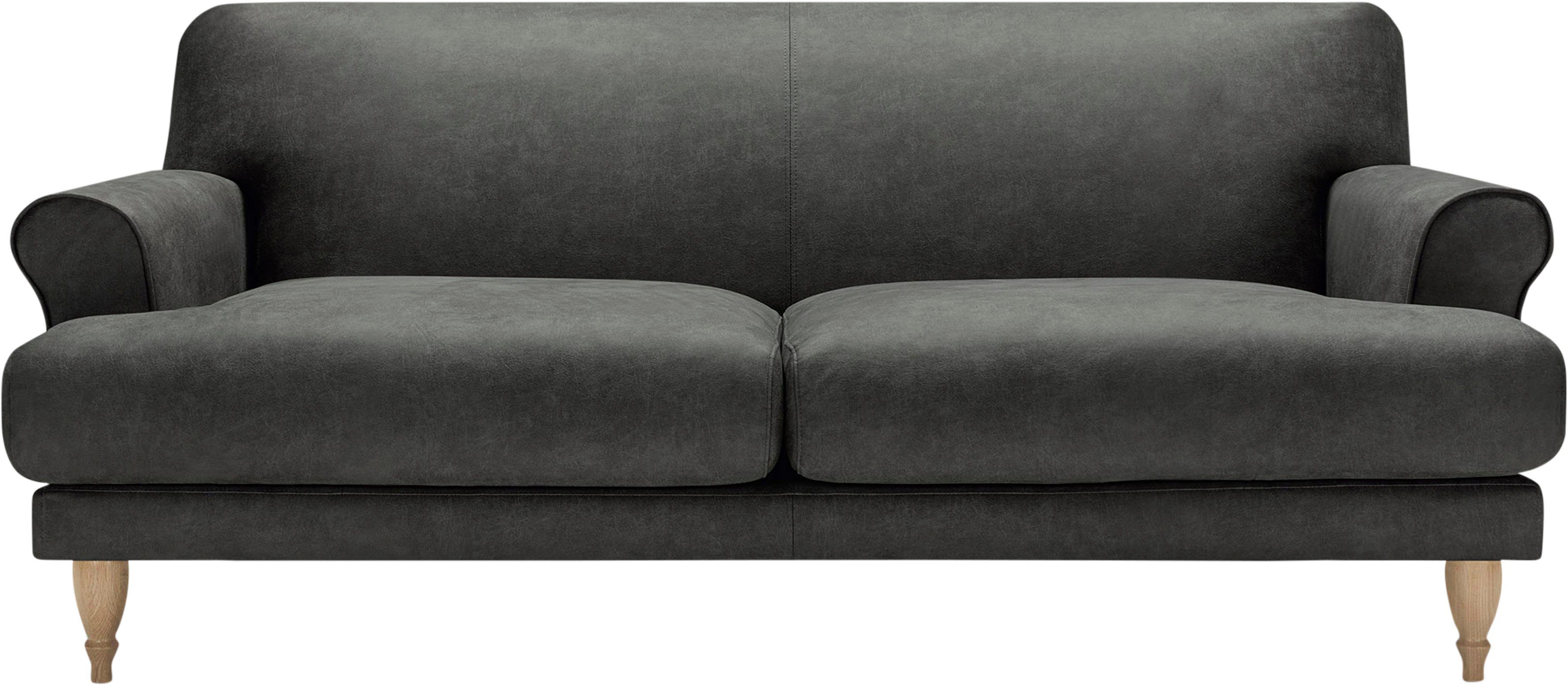 Füße LOVI 2-Sitzer, Sitzunterfederung Ginger, Sofa in Eiche Polsterunterlage mit natur,