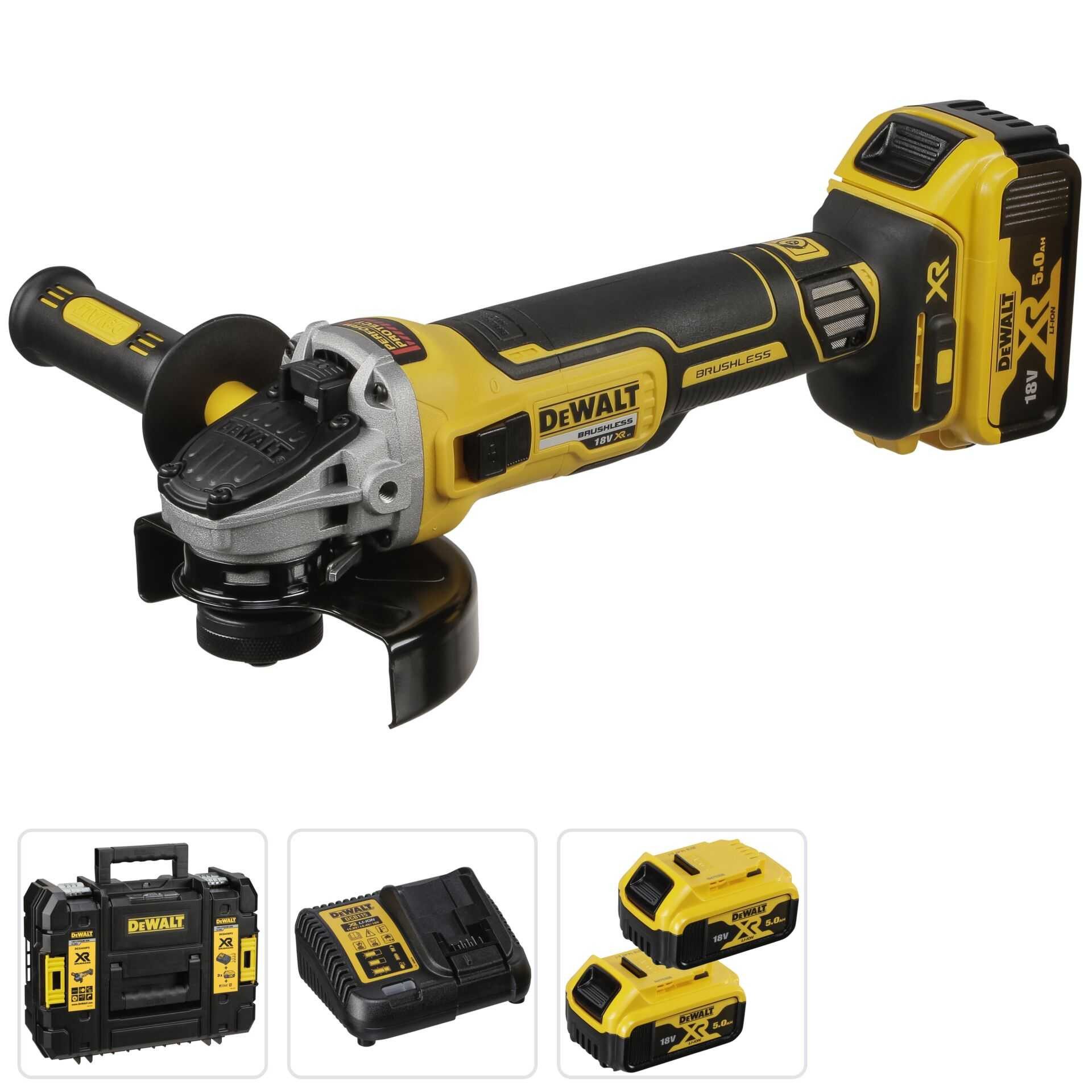 DeWalt Akku-Multifunktionswerkzeug DeWalt DCG405P3-QW Akku-Winkelschleifer, Produkt, DeWalt, DeWalt Werkzeug und Geräte für Heimwerker und Handwerk