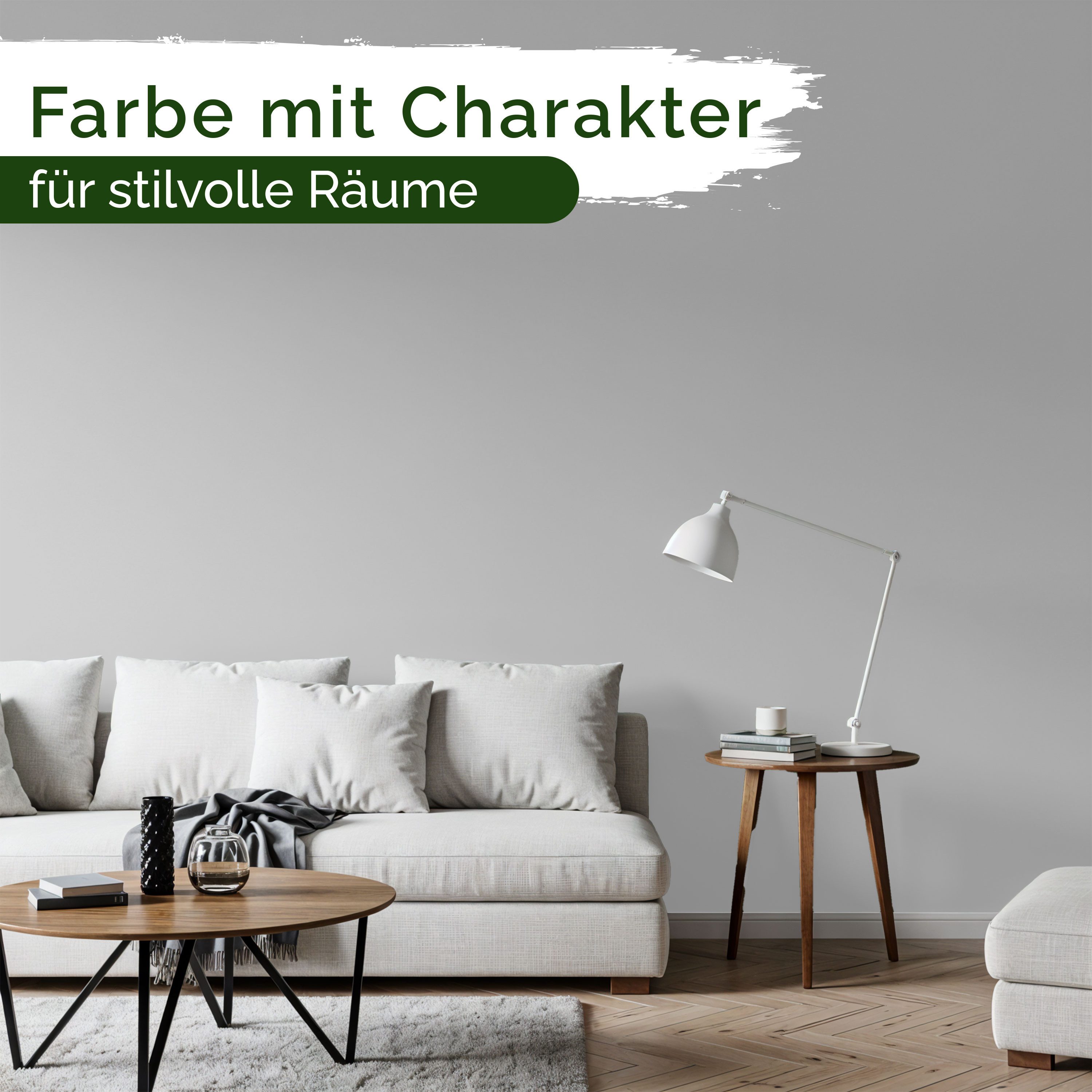 Veluxis Wandfarbe Veluxis® Edle Wandfarbe, für den Innenraum - Deckkraft-Klasse 1, Streifenfrei & tropfarm