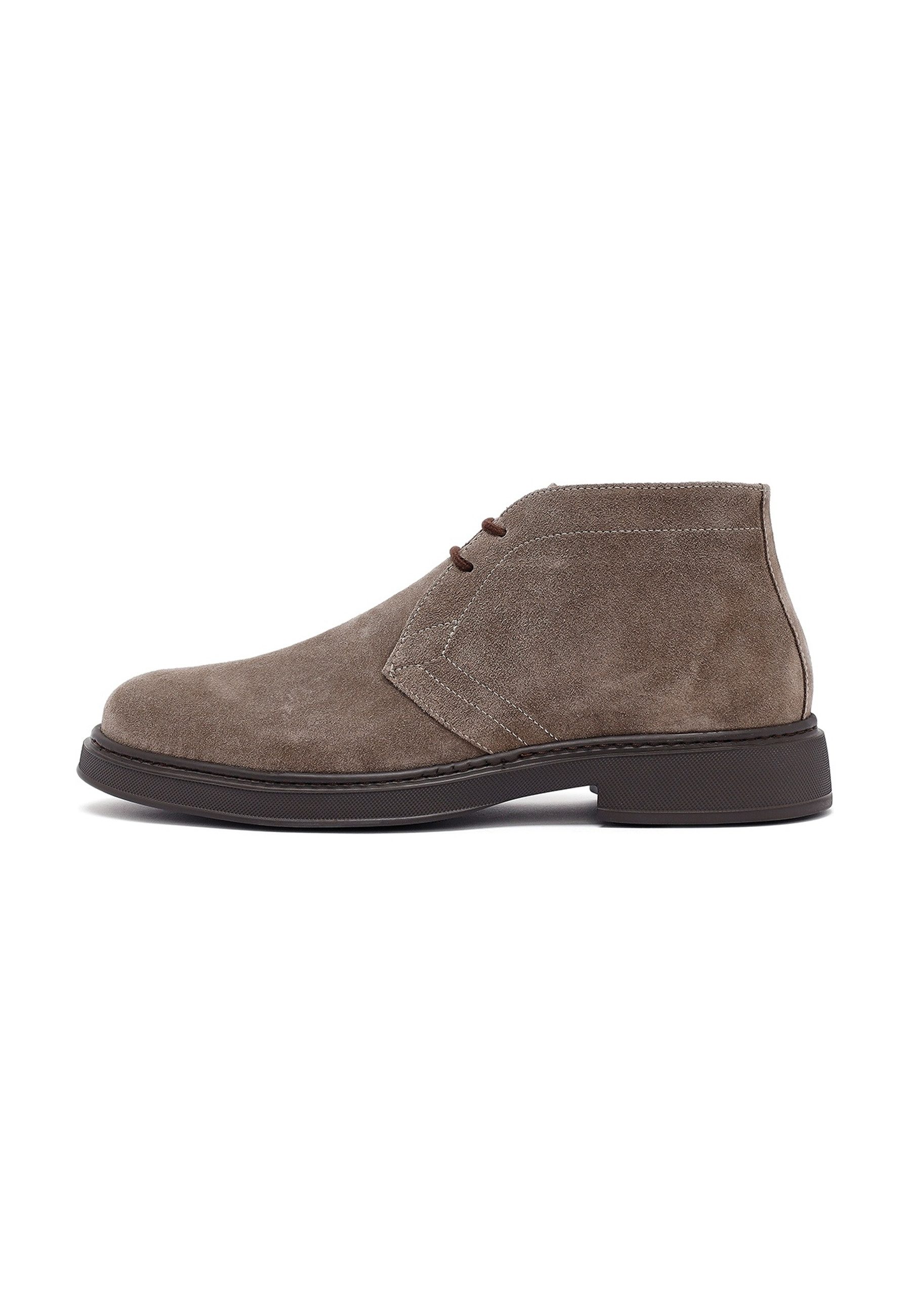 Derimod Veloursleder Schnür-Chukka-Stiefel Ankleboots