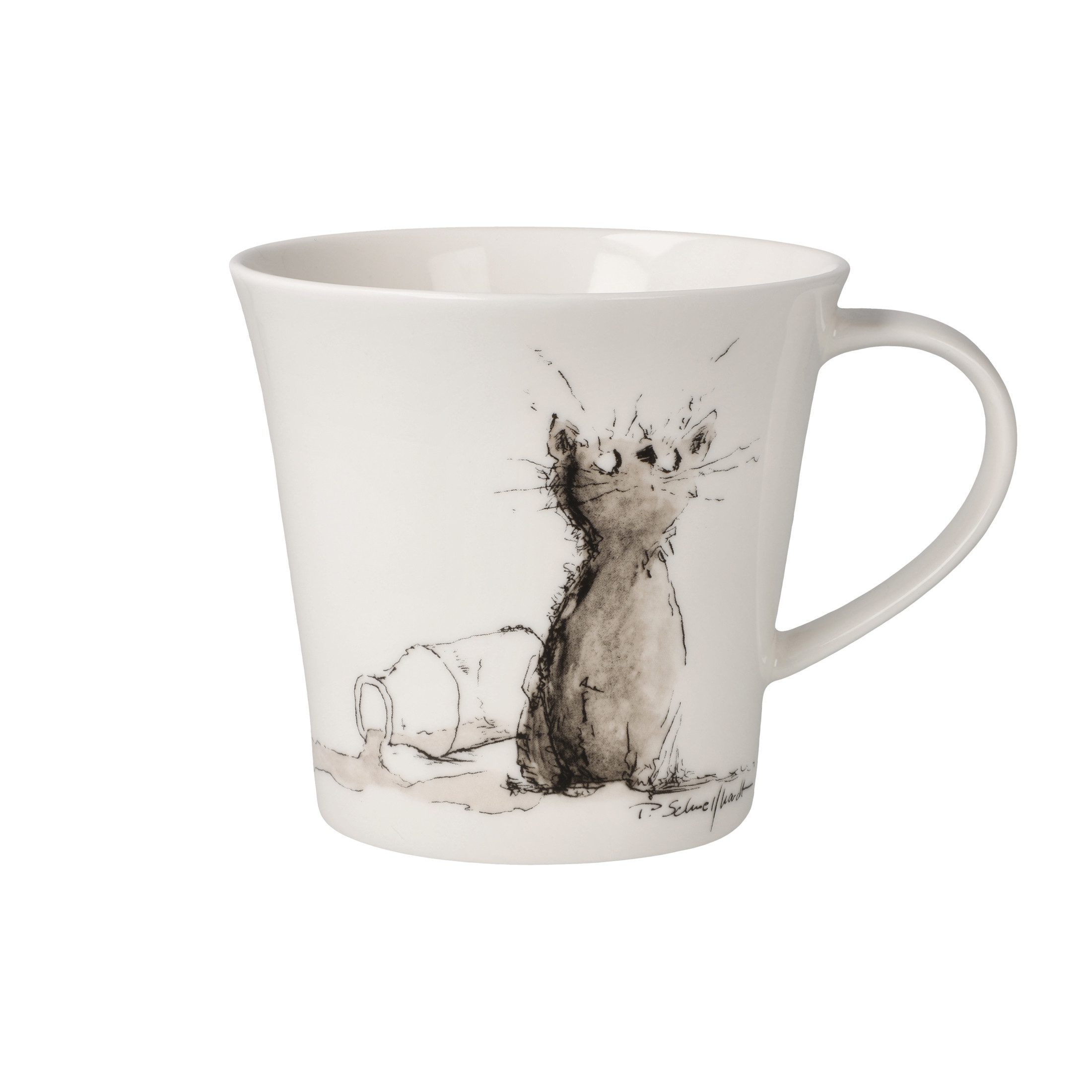 Dekomiro Tasse Kaffeetasse Milchstraße, Fine Bone China