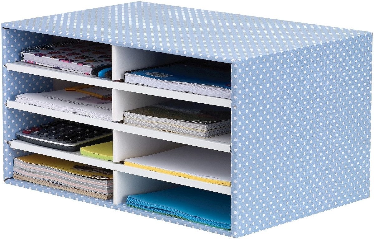 Bankers Box® Briefablage Schreibtisch Organizer Style 8 Fächer BxHxT 49x26x31cm blau/weiß
