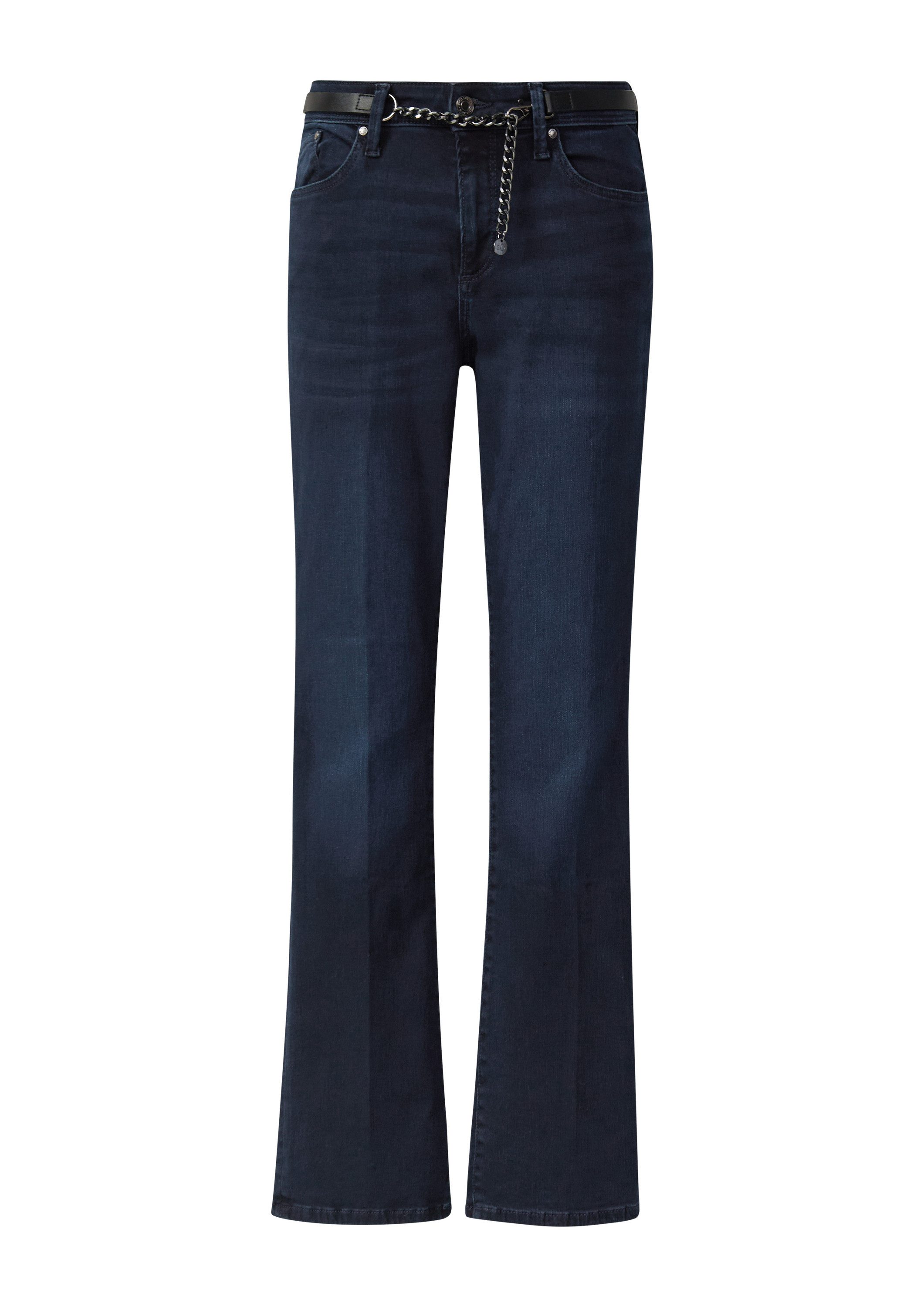 s.Oliver Bootcut-Jeans Jeans-Hose BEVERLY Jeans Beverly / Slim Fit / Mid Rise / Slim Bootcut / mit Gürtel