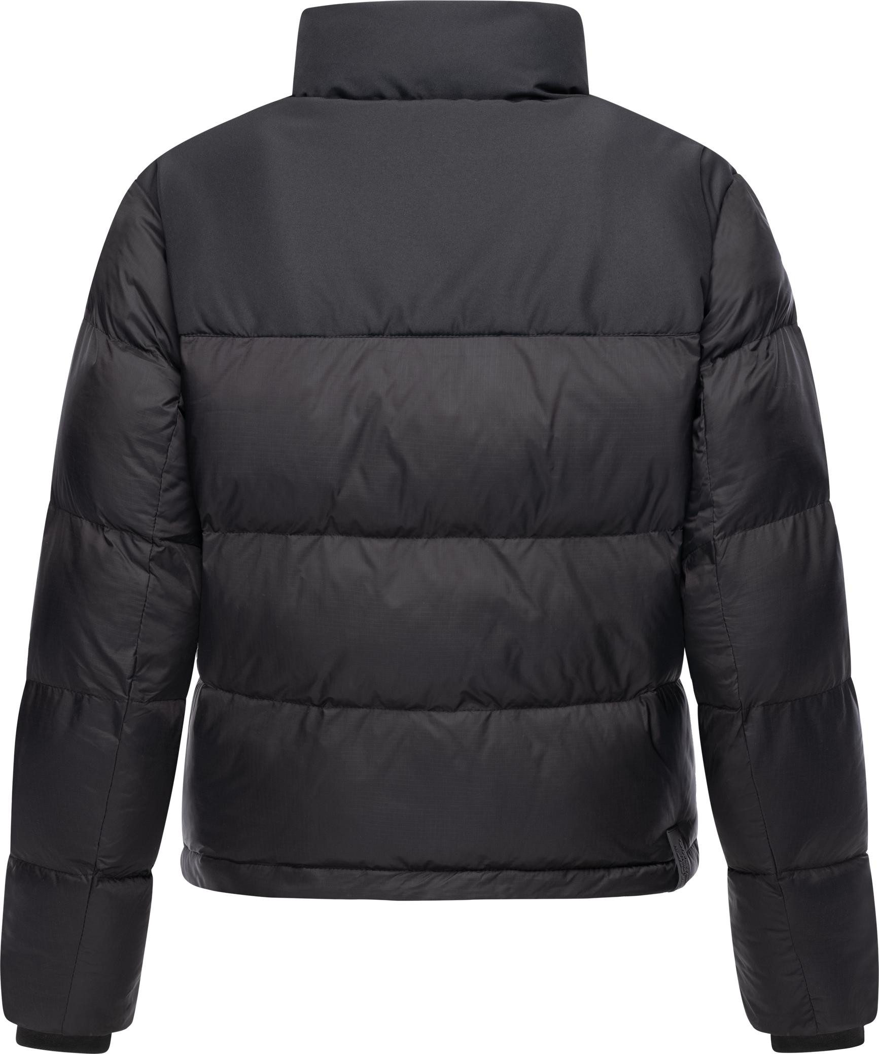 Ragwear Steppjacke Serah stylische Damen Winterjacke im Colourblocking-Design