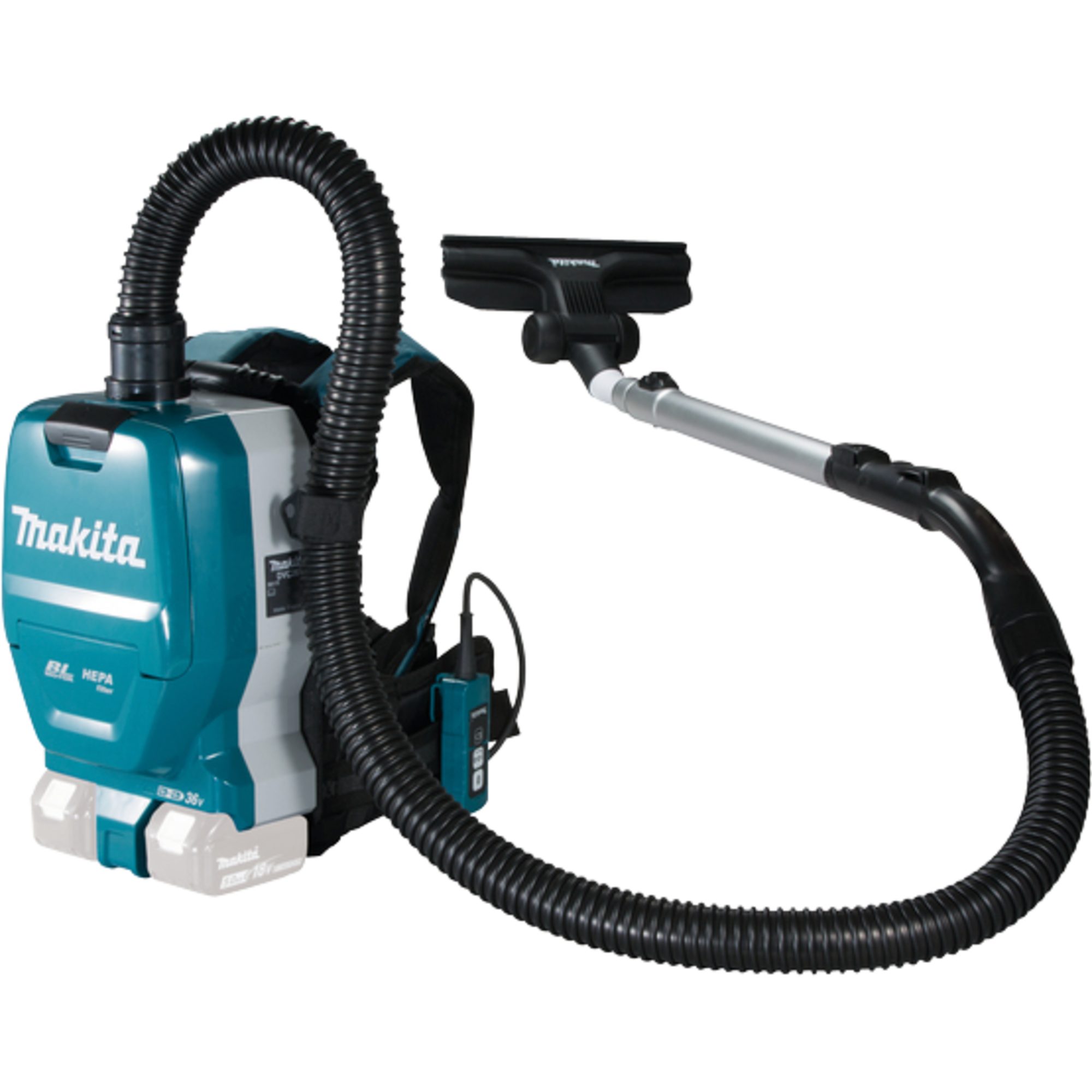Makita Bodenstaubsauger Makita DVC261ZX15, Bodenstaubsauger, (ohne Akku und Ladegerät), Mit Filterbeutel