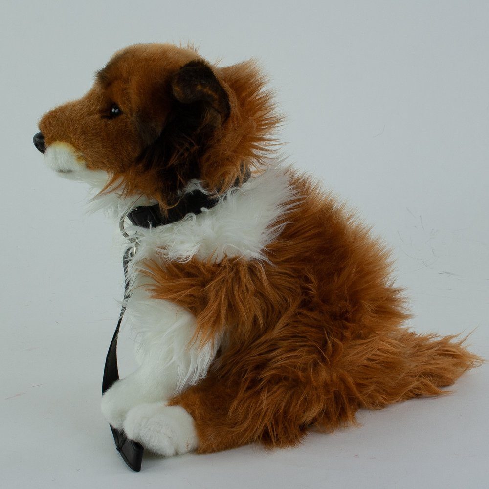 Langhaar Collie mit Blesse sitzend 35 cm Kuscheltier Hund Teddys Rothenburg 