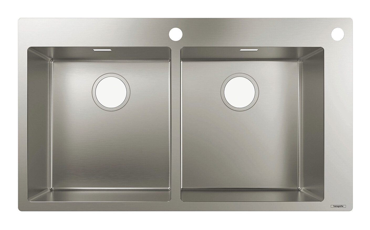 hansgrohe Küchenspüle S71, Einbauspüle S712-F765 370/370 - Edelstahl