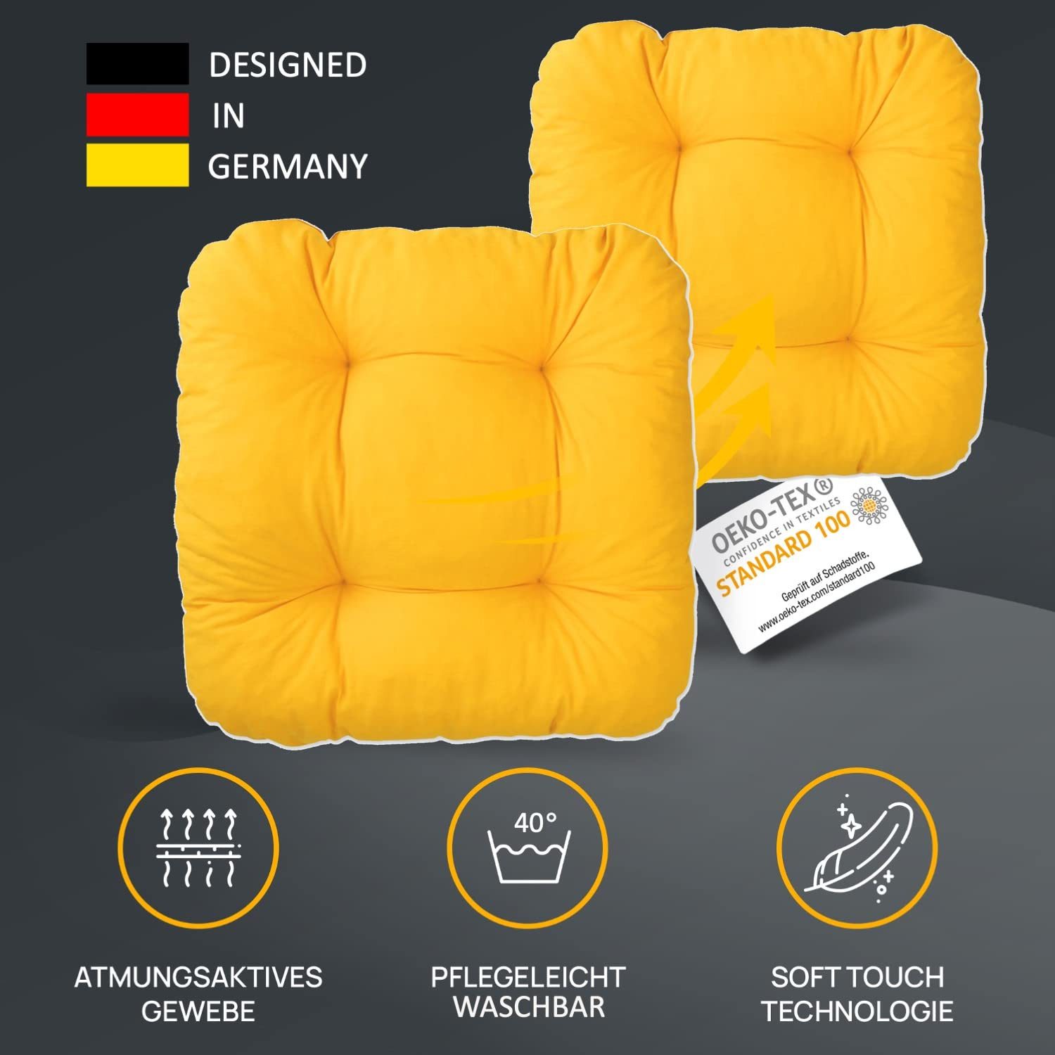 LILENO HOME Stuhlkissen Sitzkissen für Gartenstuhl, günstig online kaufen