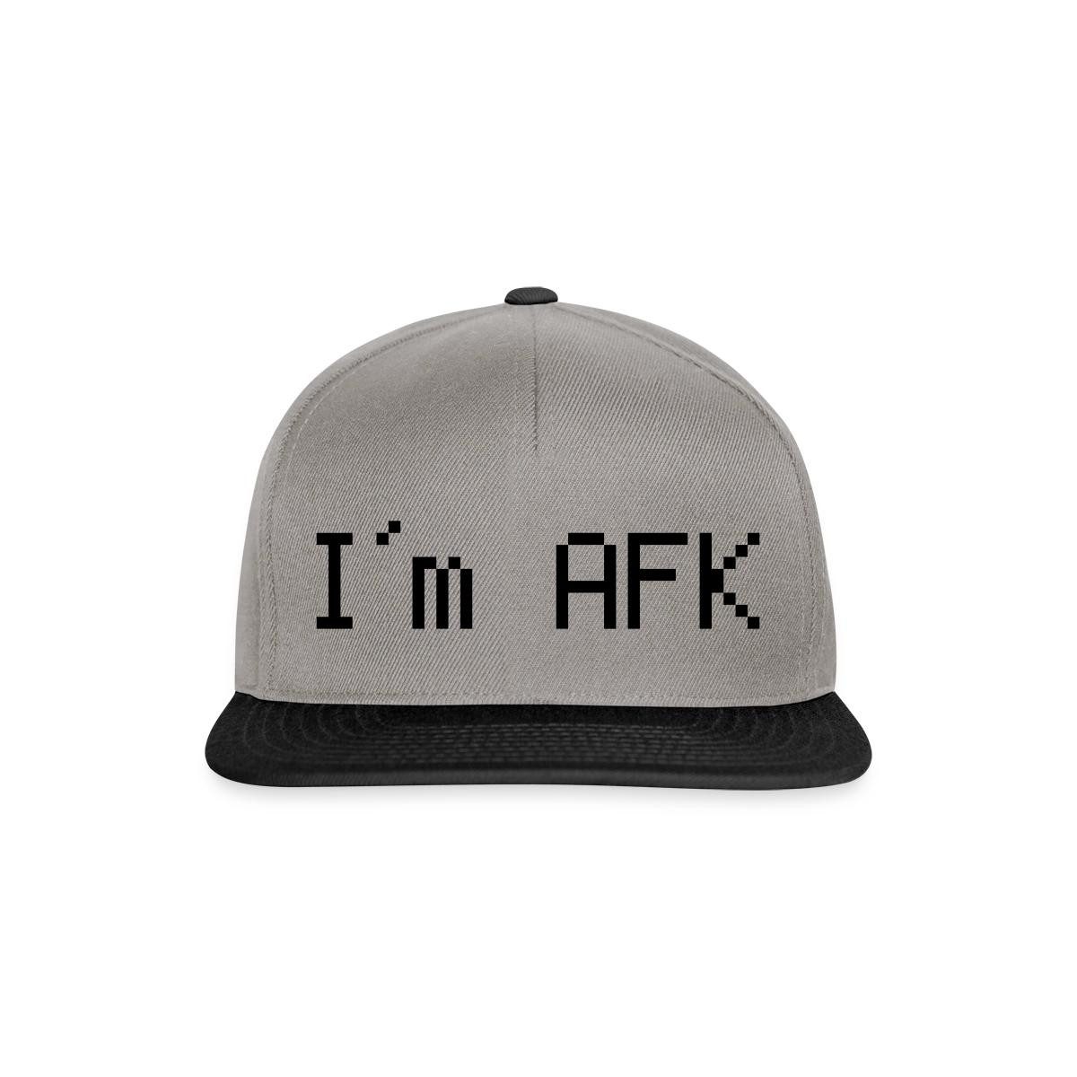 Snapback Cap I'm AFK, Gaming Snapback Cap