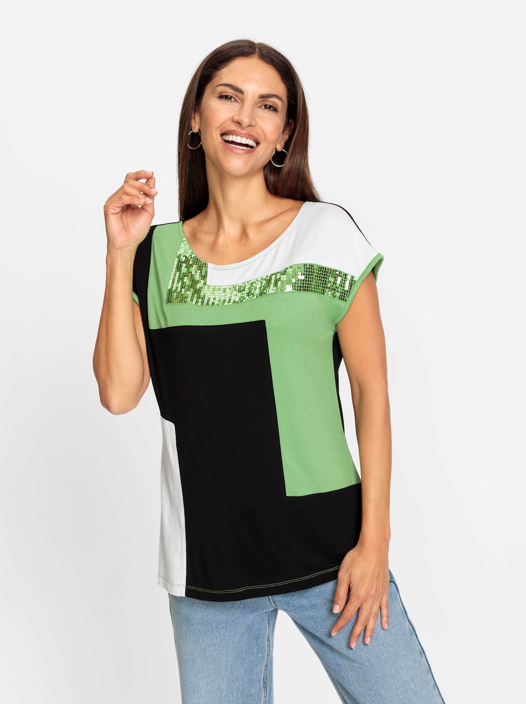T-Shirt Patchshirt Kurzarm
