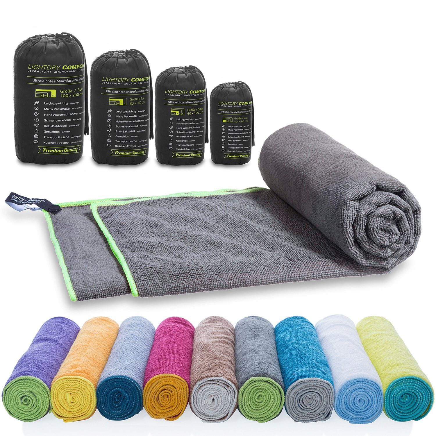 LightDry Reisehandtuch LightDry Reisehandtuch – Leichtes Mikrofaser-Sport u günstig online kaufen