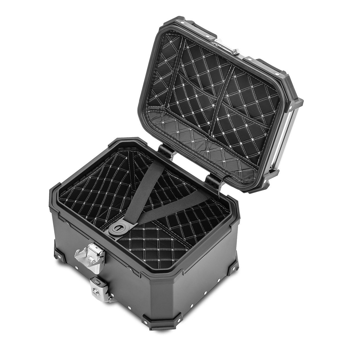 Bagtecs Topcase Set Alu Topcase + Gepäckbrücke passend für Honda Africa Twin 1100 Adve