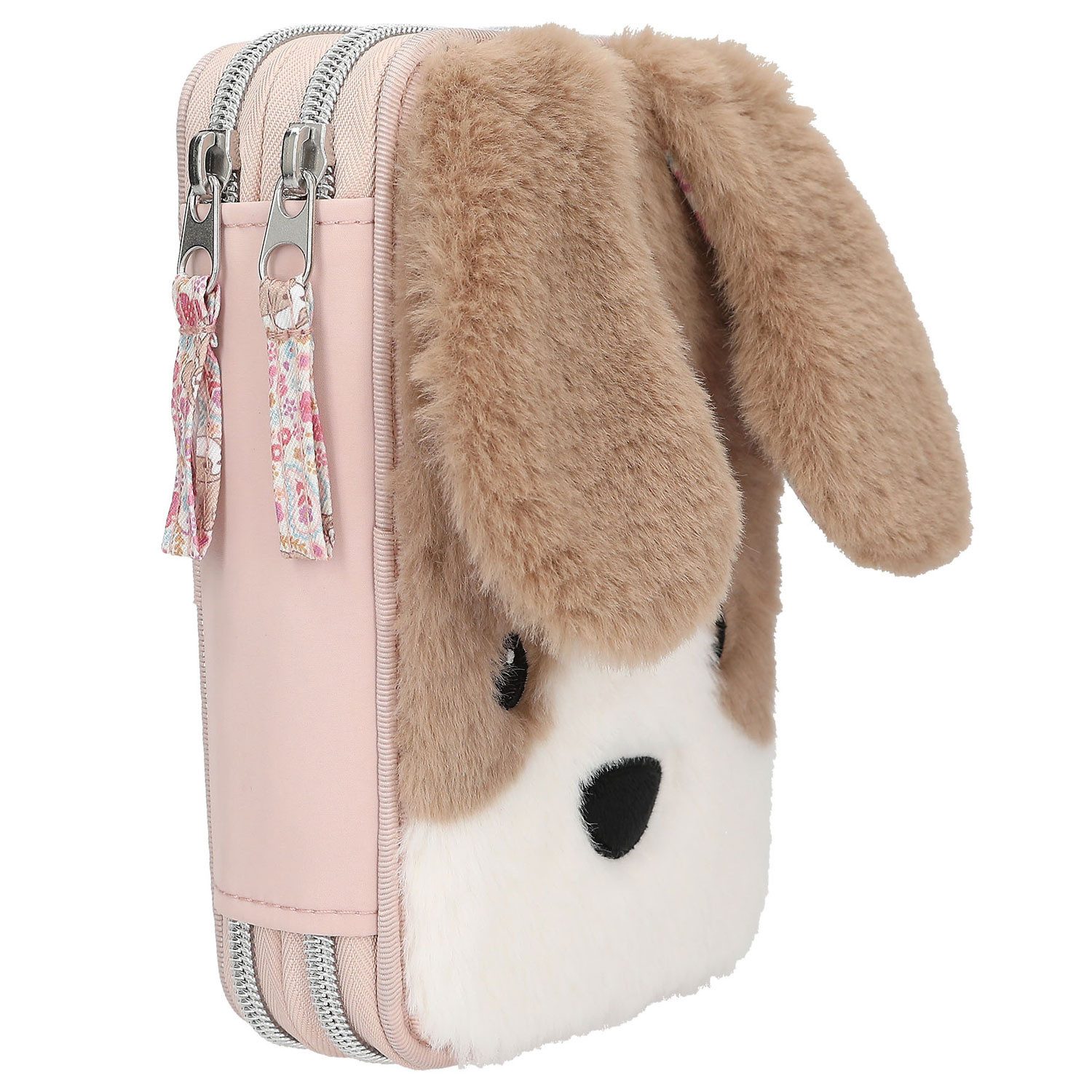 Depesche Geldbörse Depesche 2-Fach Federtasche Princess Mimi MILO 30-Braun
