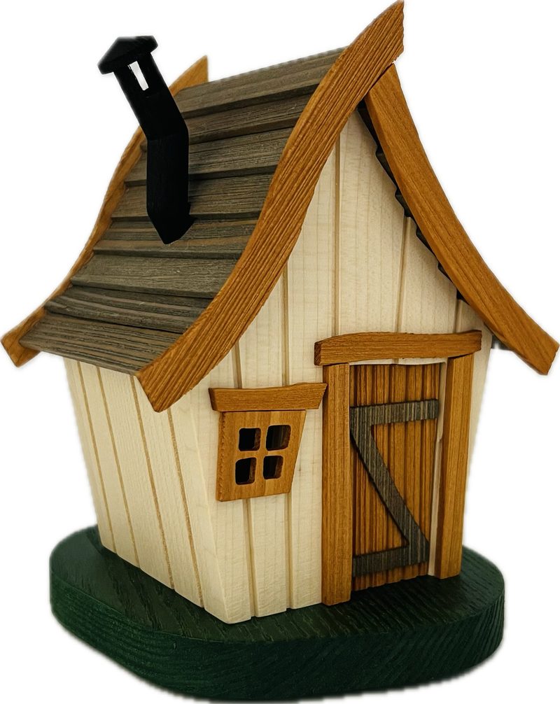Richard Glaesser Räucherhaus Abenteuerhaus natur, Höhe 20cm, Handwerkskunst original Erzgebirge