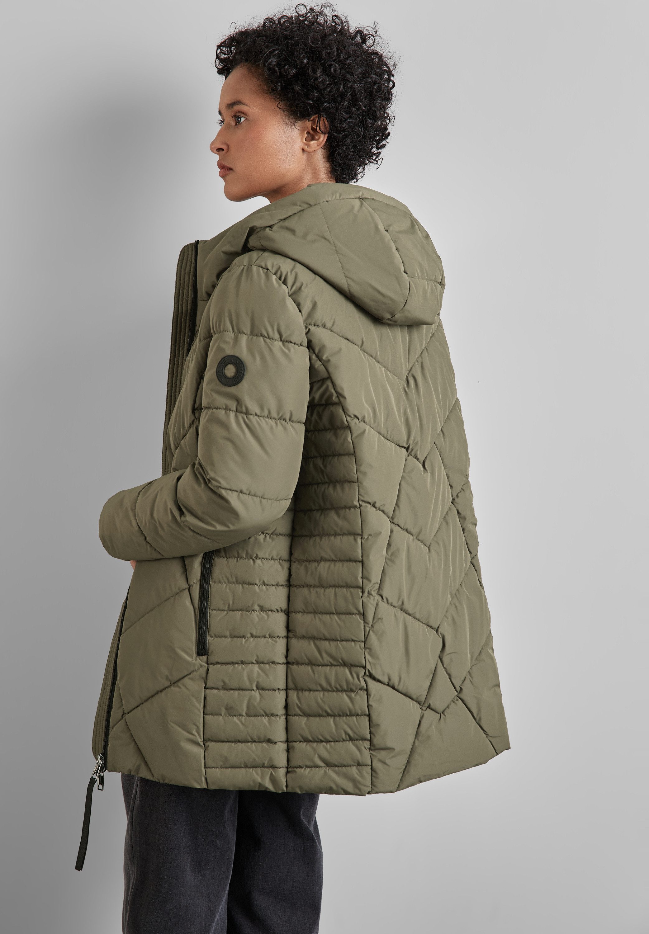 STREET ONE Steppjacke mit Kapuze mit Tunnelzugband günstig online kaufen