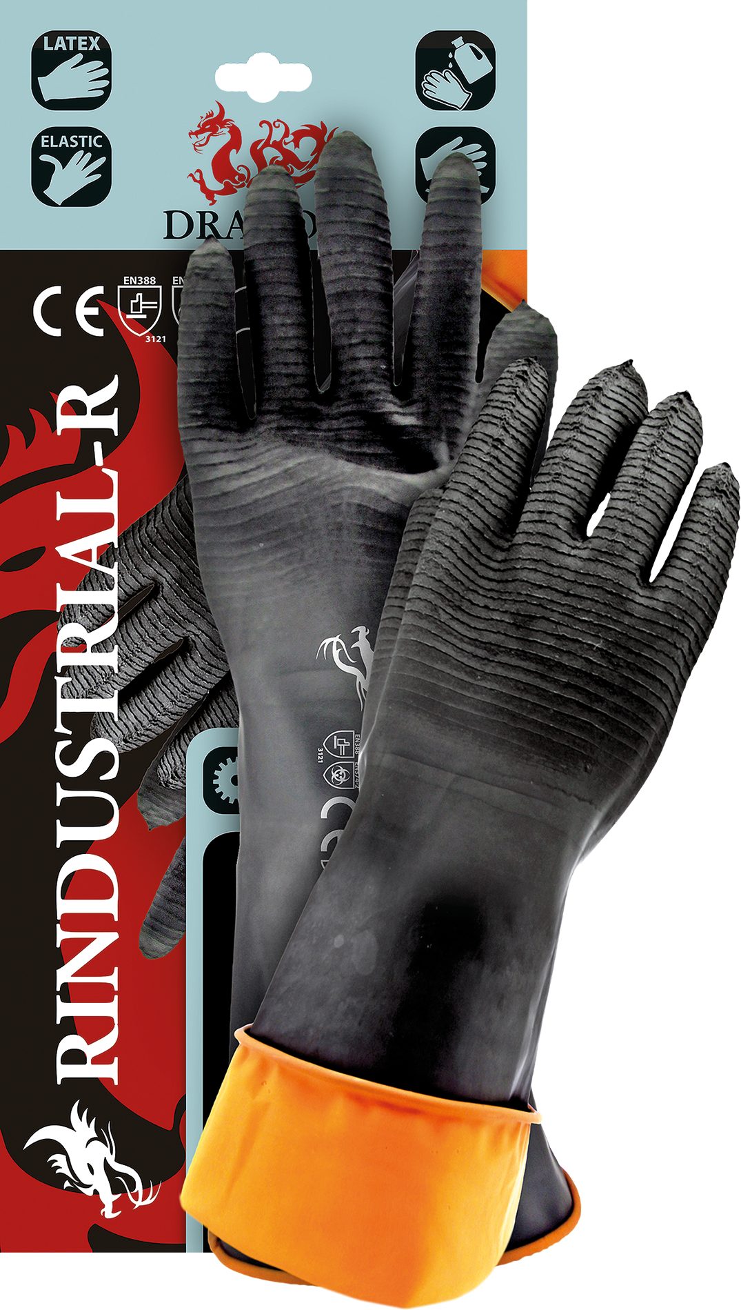 Reis Reinigungshandschuh Arbeitshandschuhe Handschuhe Schutzhandschuhe aus Gummi 35cm/60cm
