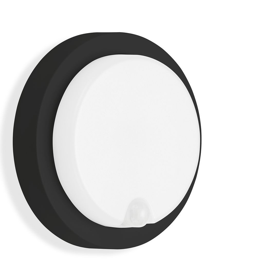 Telefunken Außen-Wandleuchte 315305TF, Leuchtdauer einstellbar, LED fest integriert, 2700K - Extra-Warmweiß, Außenleuchte IP44 Bewegungssensor 1150lm 4000K 12W