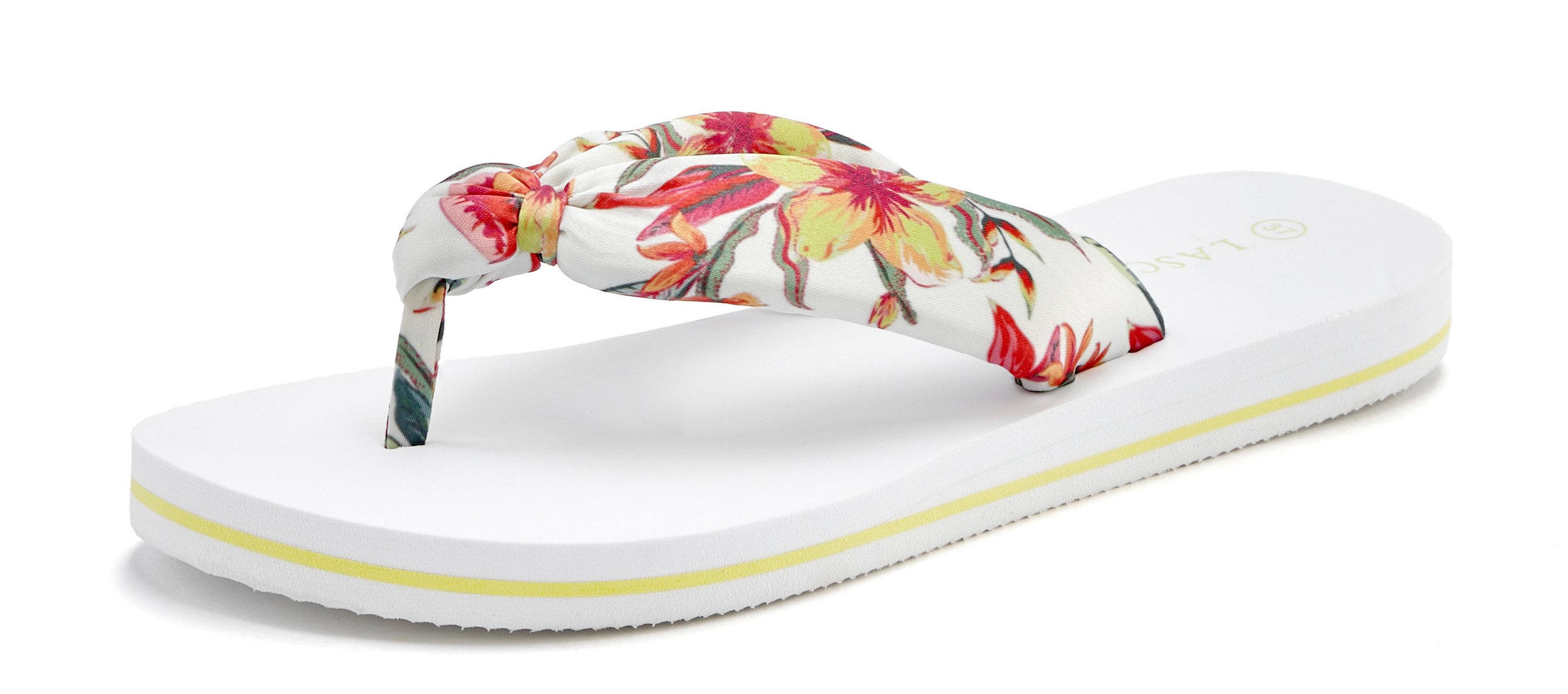 LASCANA Sandale, Pantolette, Badezehentrenner Zehentrenner, Badeschuh ultra günstig online kaufen