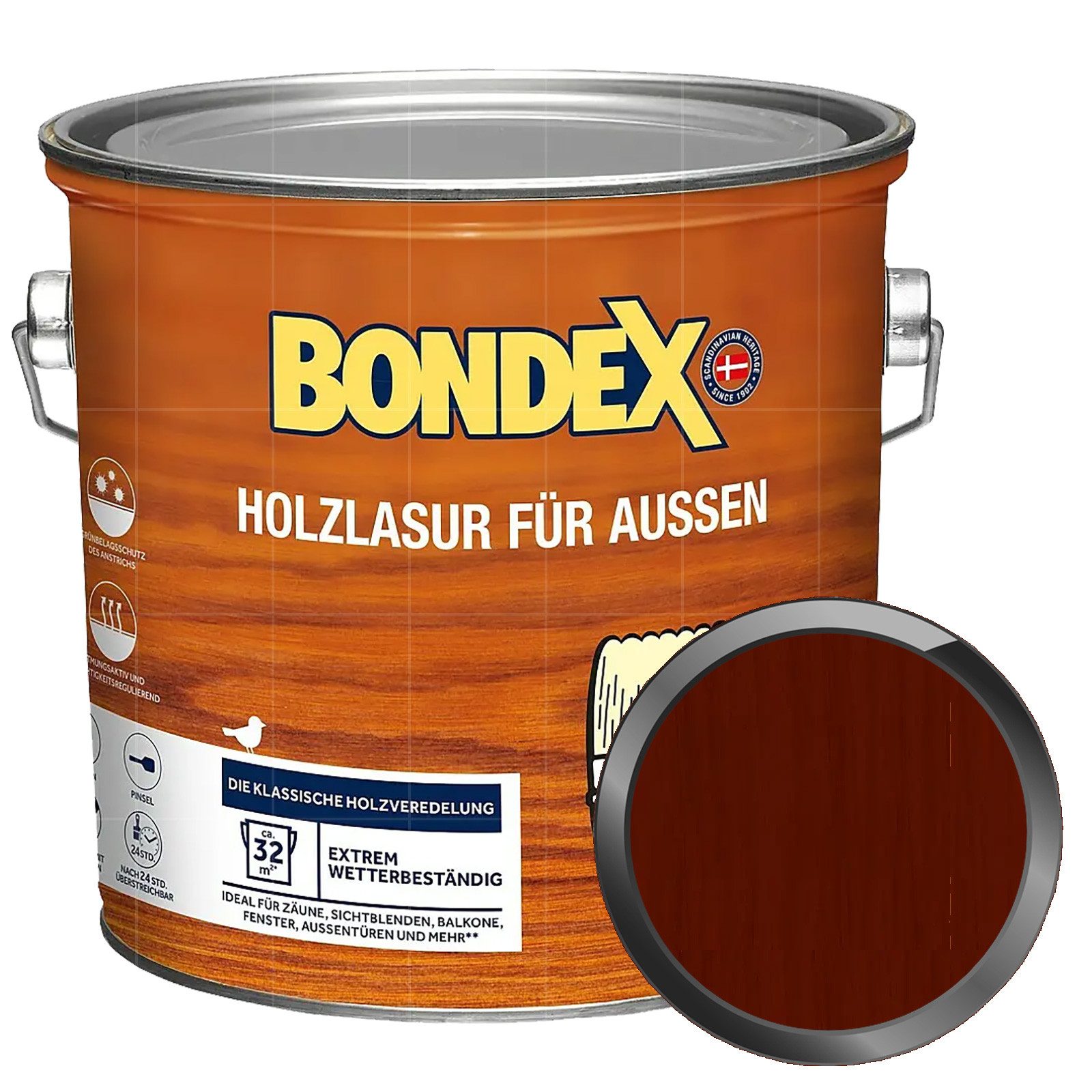 Bondex Holzschutzlasur Holzlasur für aussen - 2.5 Ltr