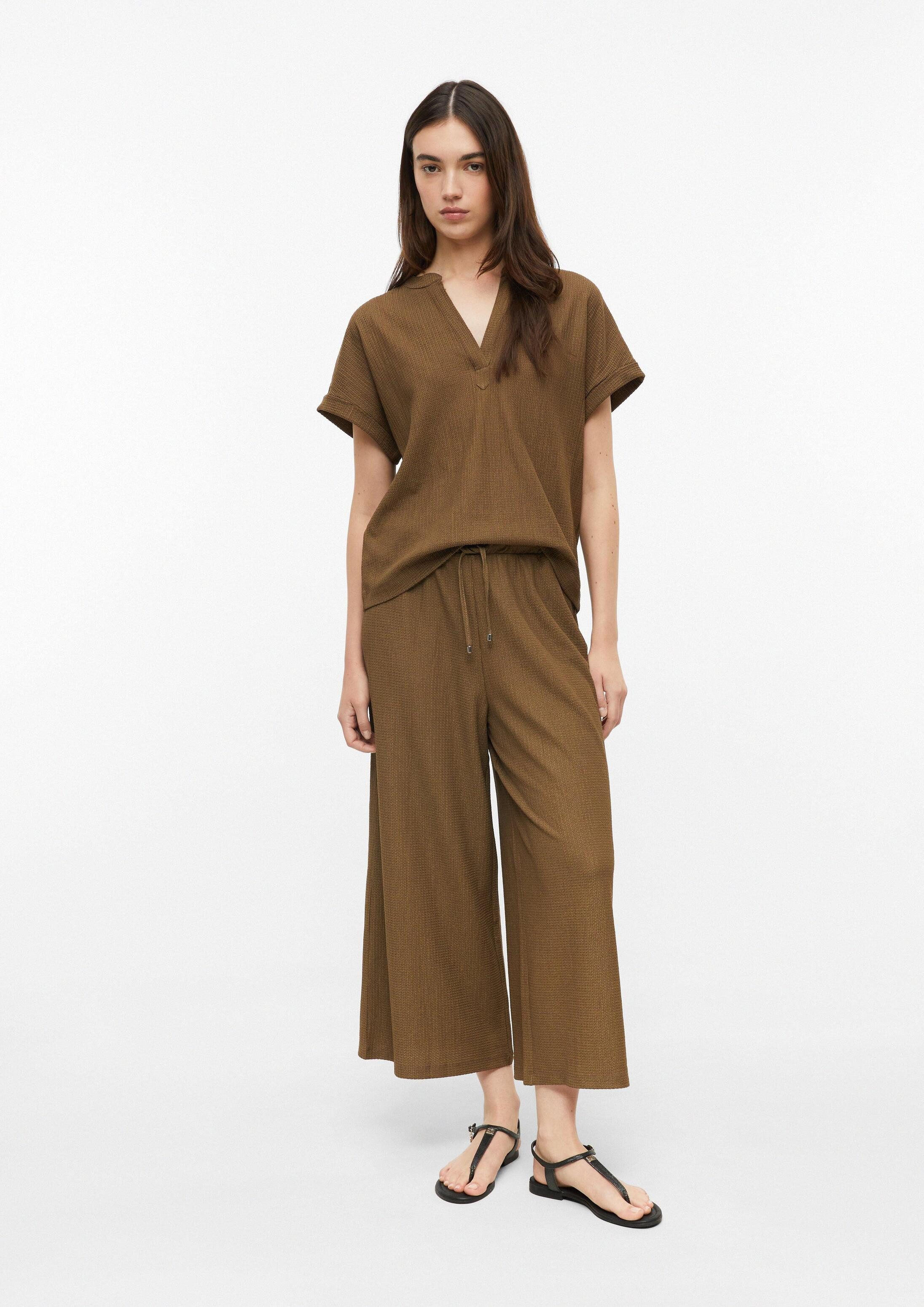 s.Oliver Culotte Hose Culotte aus Crêpejersey