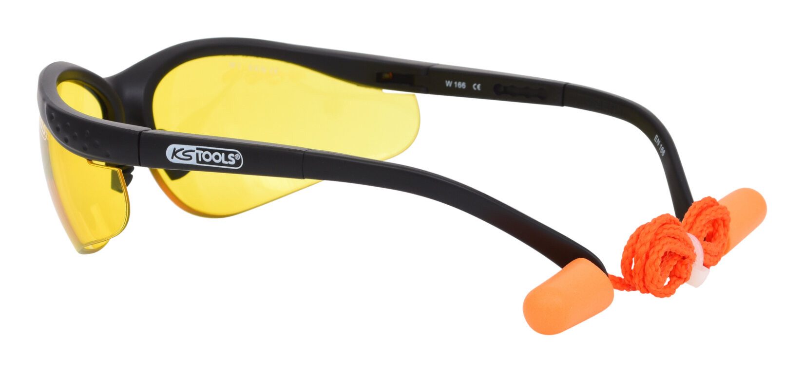 KS Tools Arbeitsschutzbrille, Schutzbrille- mit Ohrstöpsel