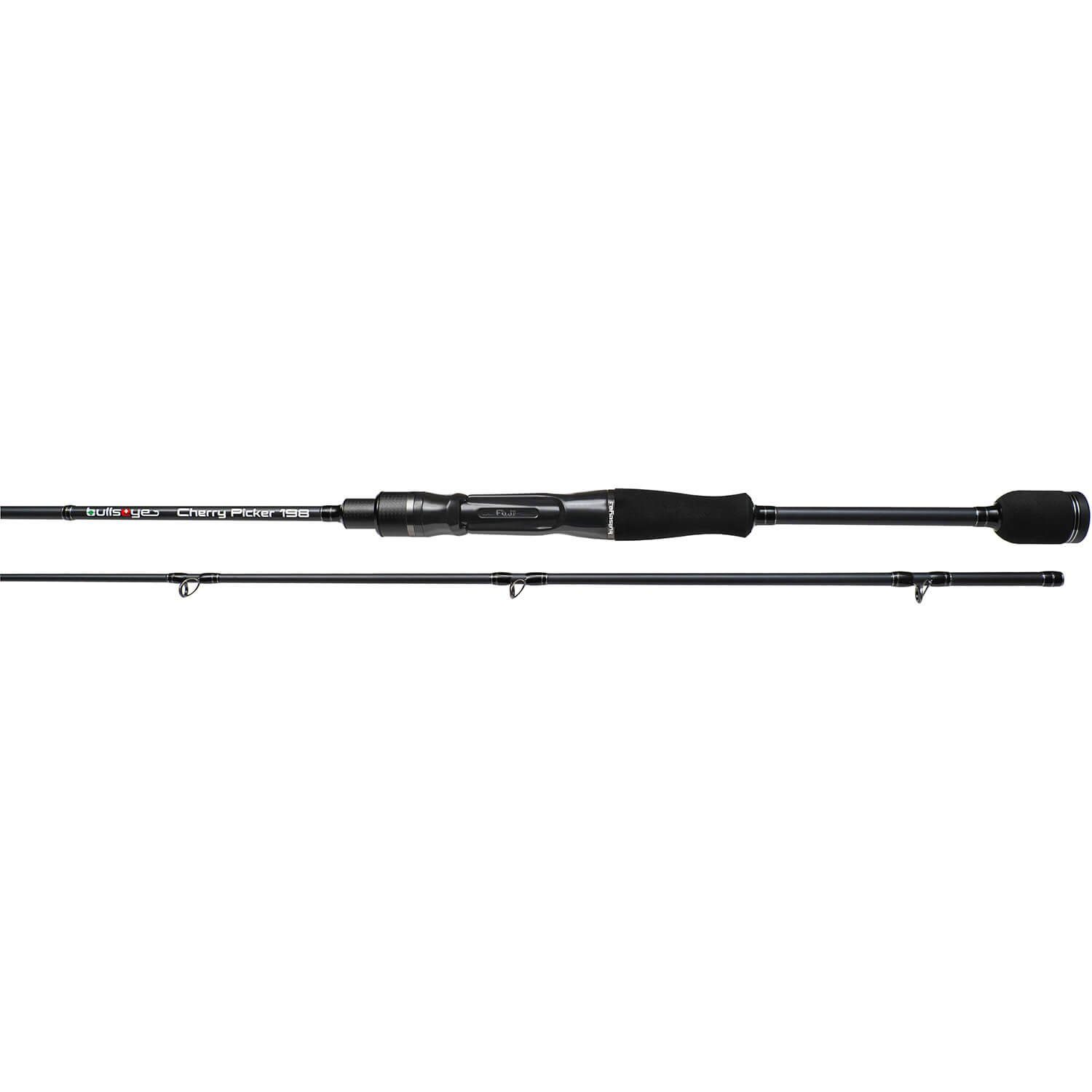 Bullseye Fishing Spinnrute Bullseye Cherry Picker Angelrute, (2-tlg)