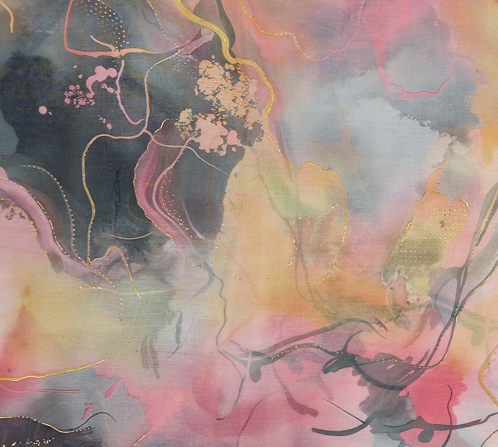 styleBREAKER Loop Loop Aquarell Glow Metallic Akzente, (1-St) günstig online kaufen