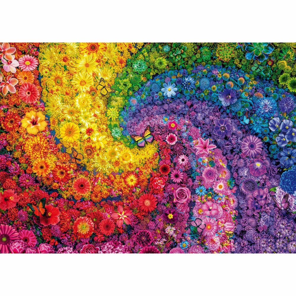 Schmidt Spiele Puzzle Kunterbunter Blütenwirbel Standard 2000 Teile, 2000 Puzzleteile
