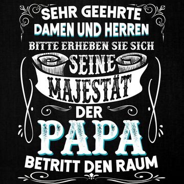 Quattro Formatee Kurzarmshirt Seine Majestät der Papa - Vatertag Vater Herren T-Shirt (1-tlg)