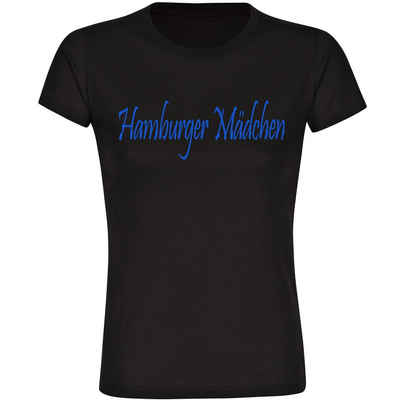 multifanshop T-Shirt Damen Hamburg - Hamburger Mädchen - Frauen