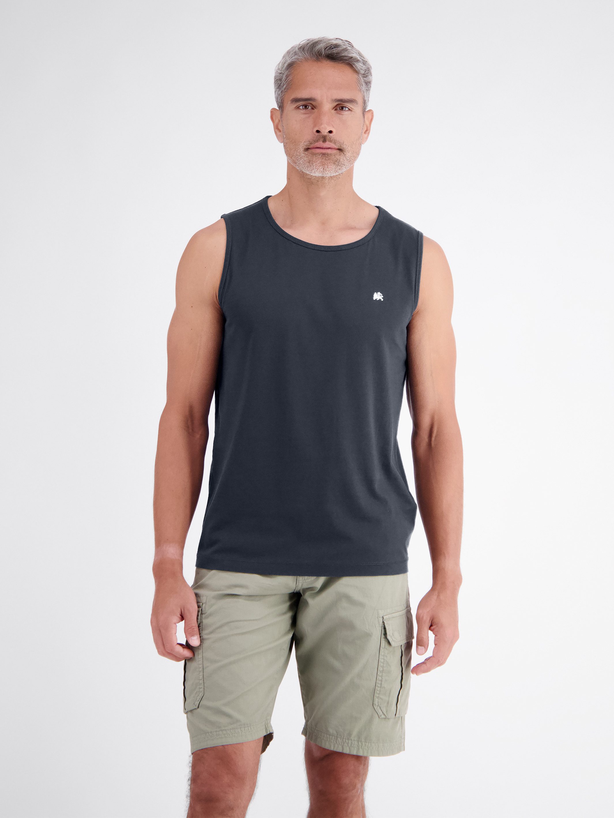 LERROS Muskelshirt Sportliches Tanktop aus Baumwolle mit Rundhalskragen