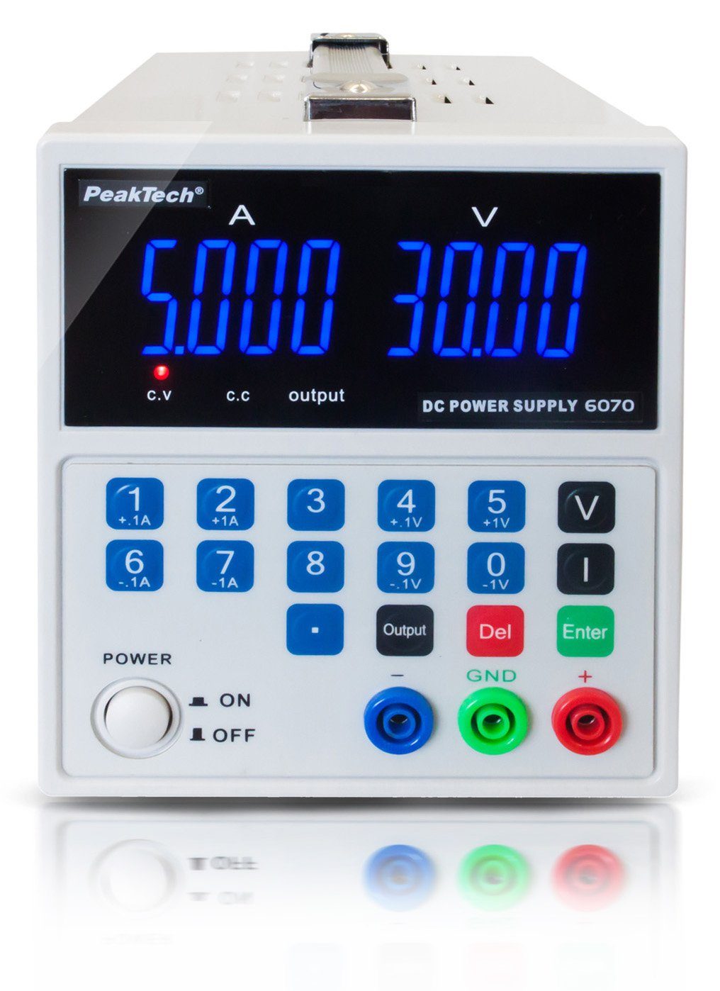 PeakTech 6070: DC Linear Labornetzgerät ~ 0 - 30 V / 0 - 5 A ~ Labor-Netzteil
