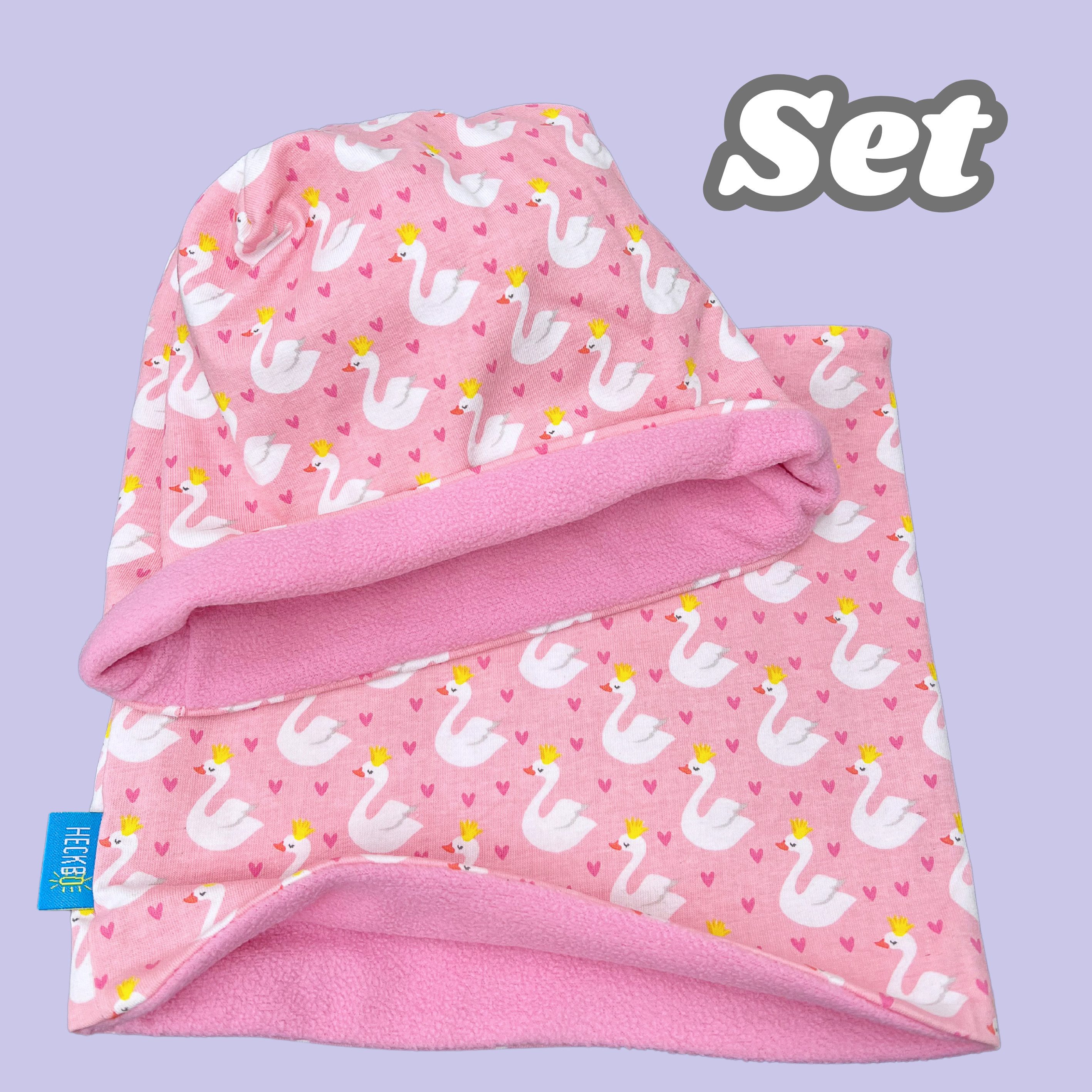 HECKBO Beanie HECKBO Kinder Mädchen Jungen Beanie Mütze & Loop-Schal Set – Bild 5 von 5