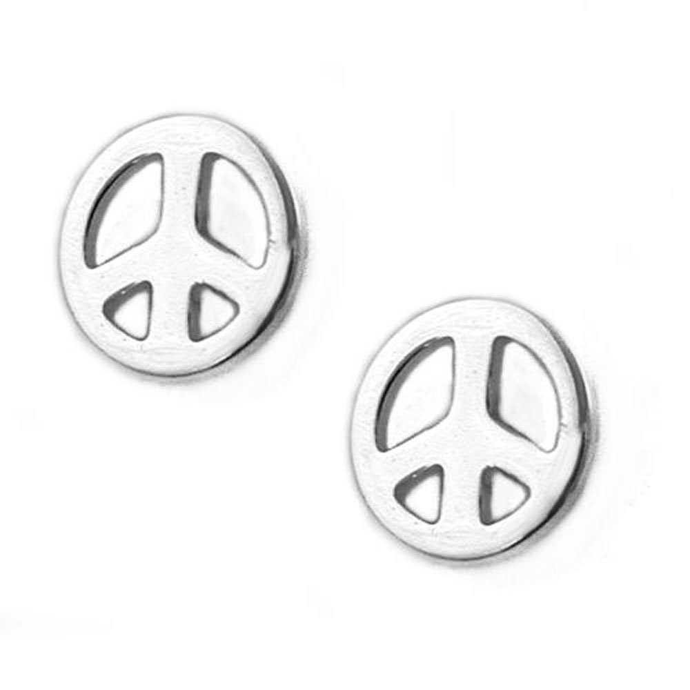 Peace/Friedens-Symbol 925 4,5mm Ohrstecker Ohrring Ohrstecker-Set Silber Gallay