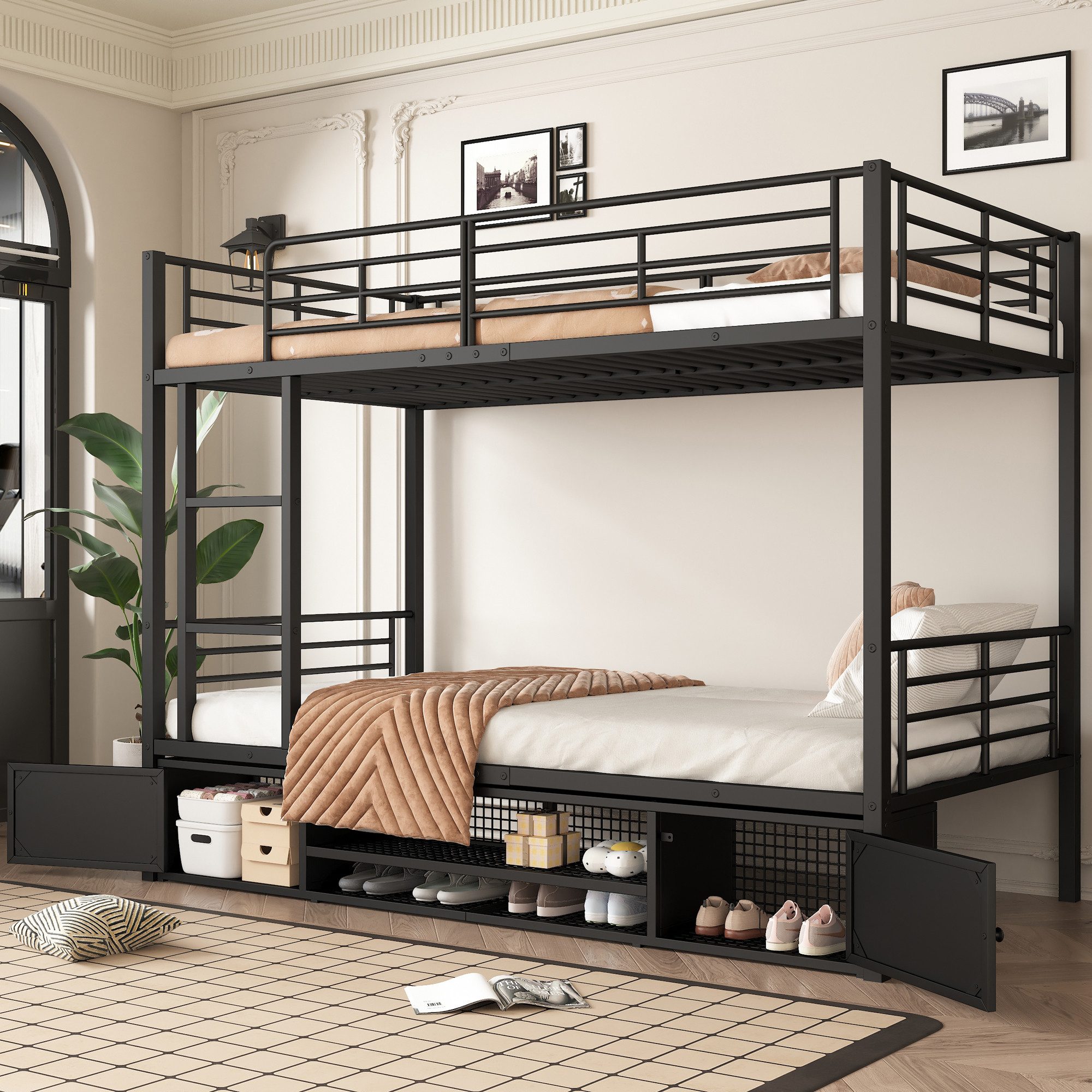 Flieks Etagenbett, Kinderbett Metallbett 90x200cm mit günstig online kaufen