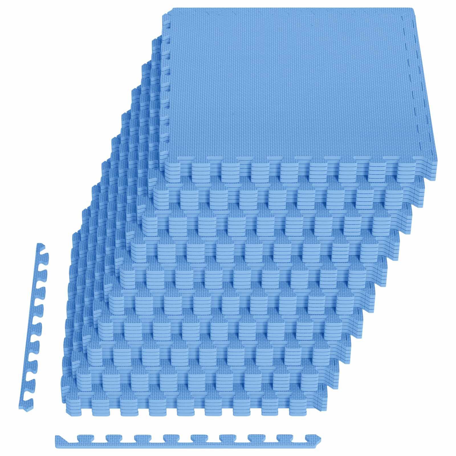 Bodenmatte Fußmatten 40 pcs Blau 14,4 m² EVA-Schaum