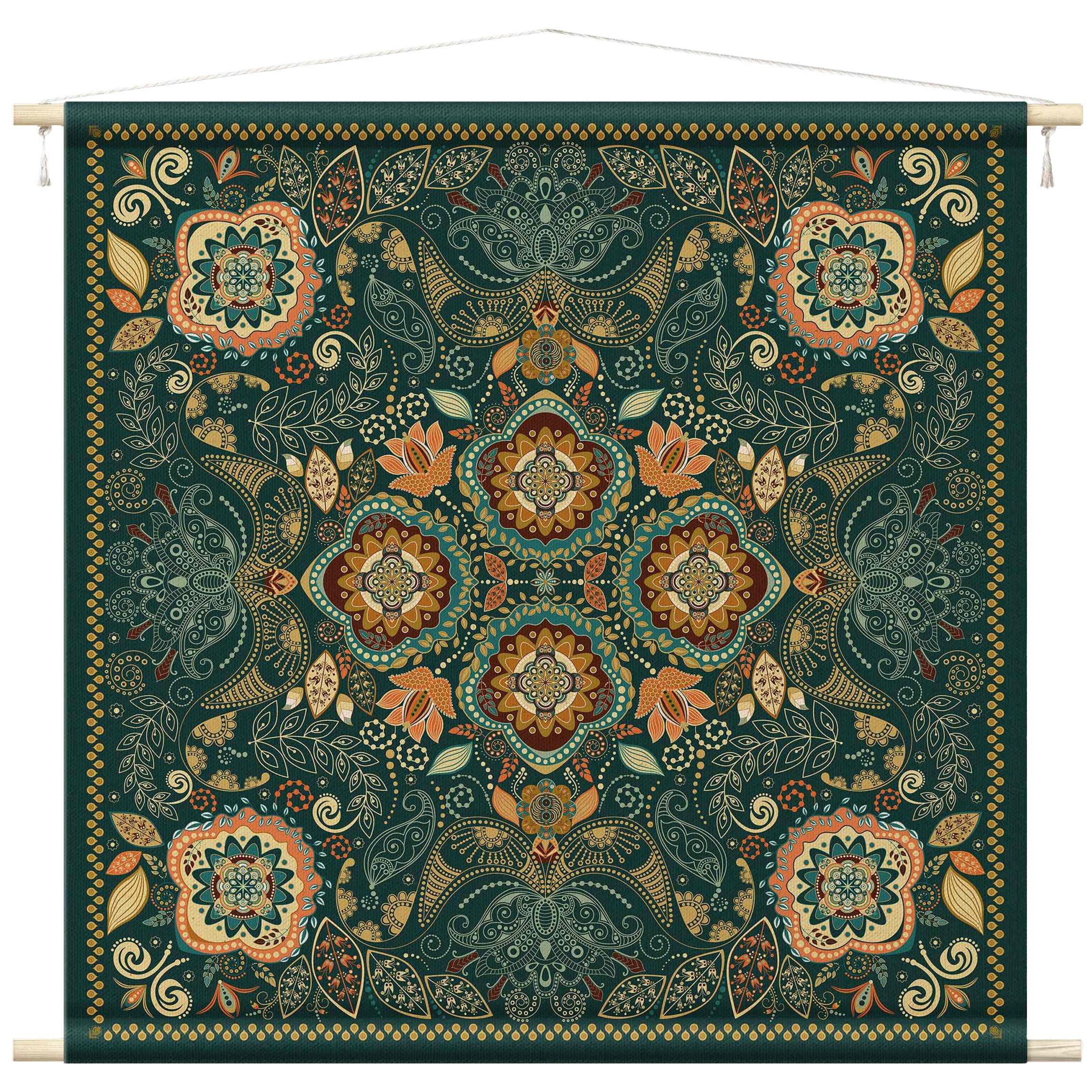 Bilderdepot24 Wandteppich modern Boho Muster Paisley günstig online kaufen