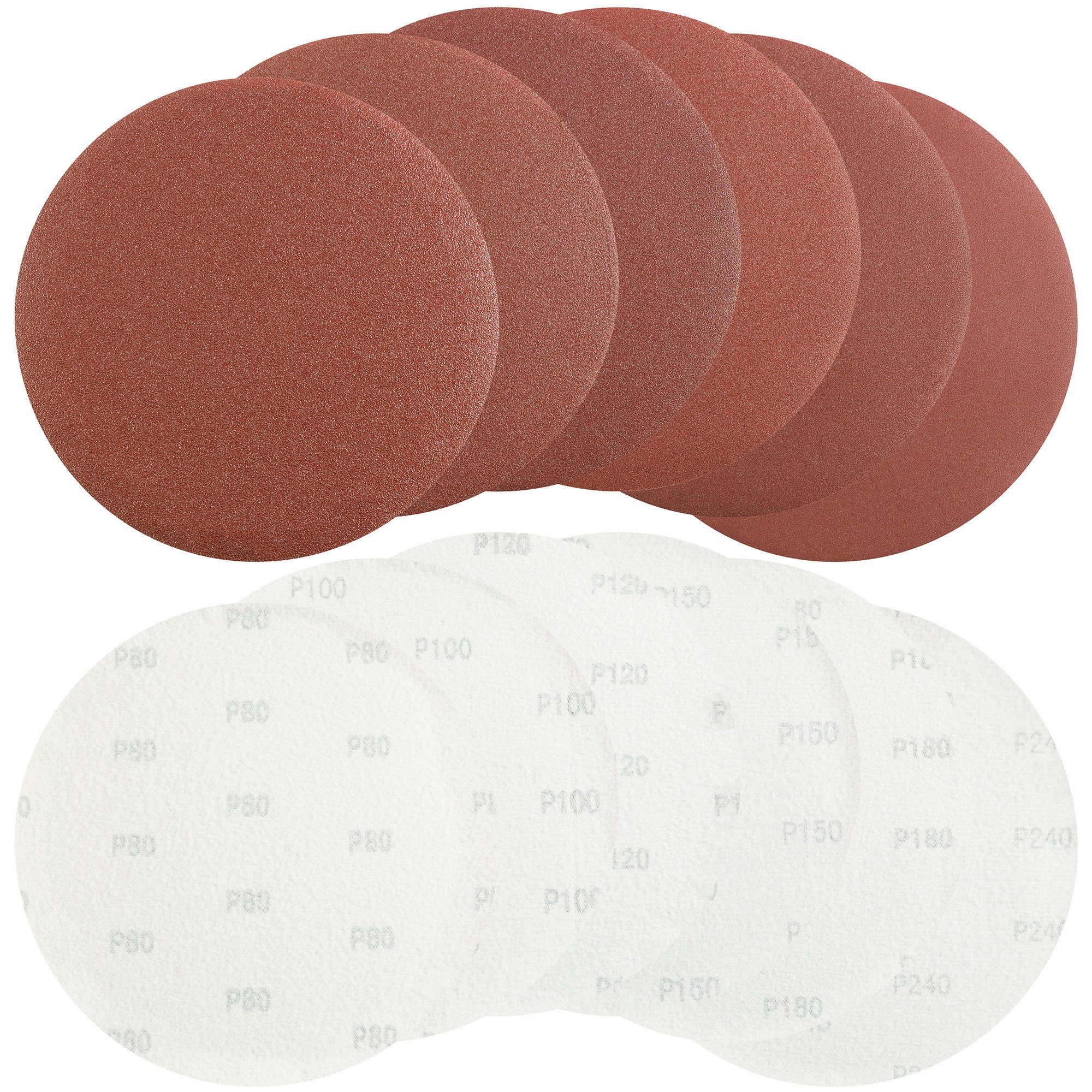 Arebos Schleifpapier 30 x Klett-Schleifscheiben, Schleifpapier, Trockenbauschleifer, (Set, 30 St., Set), Klettverschluss